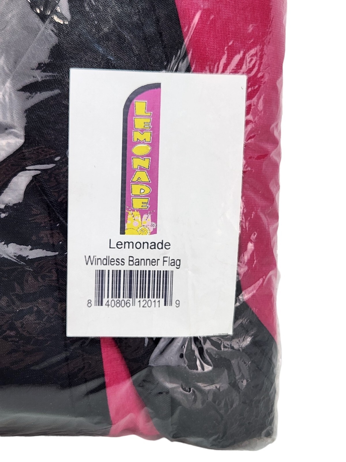 Lemonade 30 in x 11.5 ft Windless Swooper Feather Banner Advertisement Flag