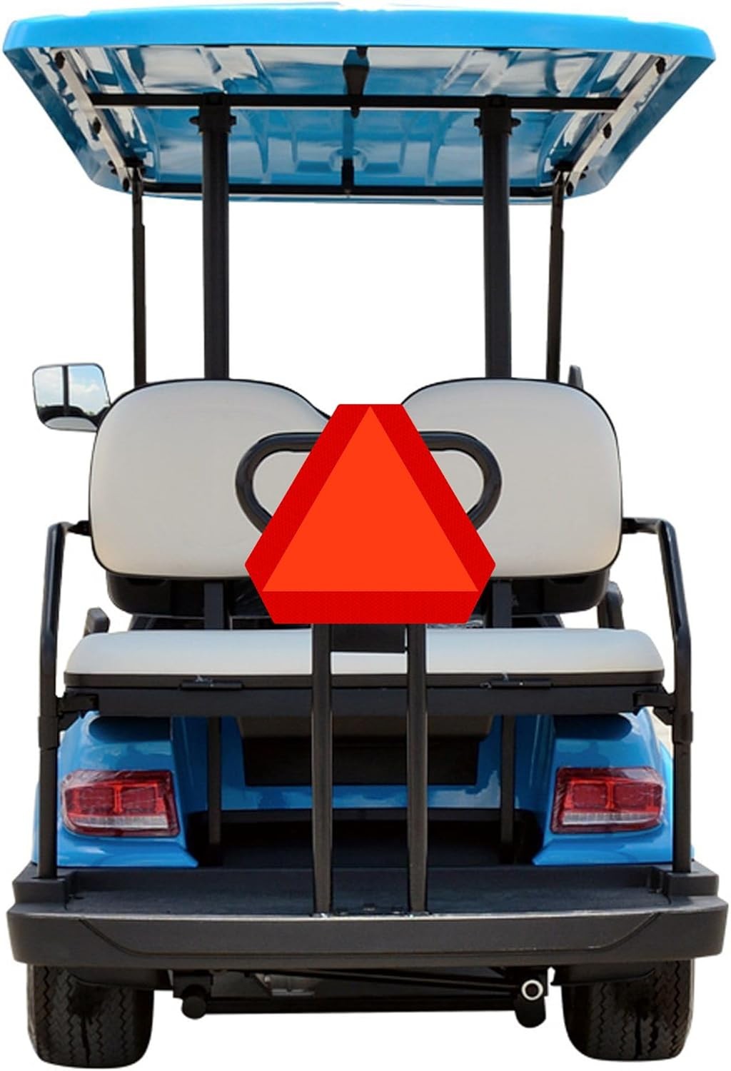 (Pack of 02) Slow Moving Vehicle Sign, PVC Vinyl Decal Slow Moving Vehicle Trian