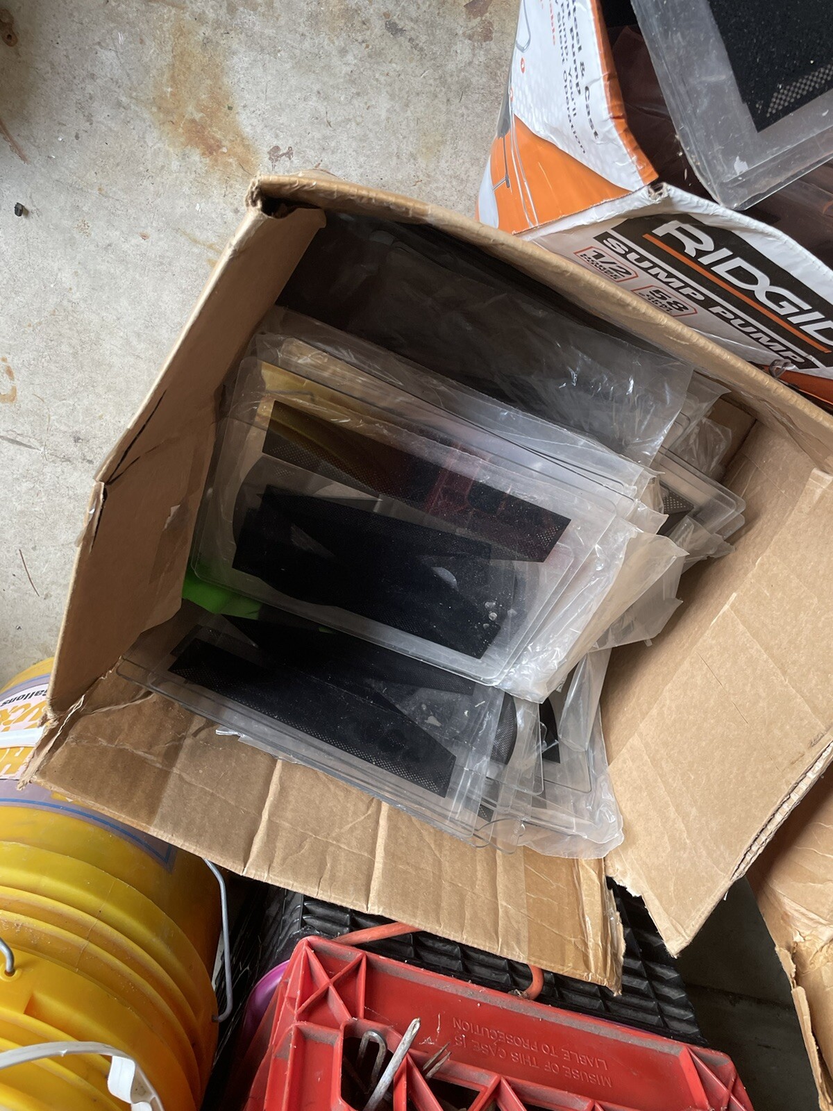 10 Boxes Of Vintage Plastic Sign Letters , Nos, Etc. Few Sizes Mostly Large