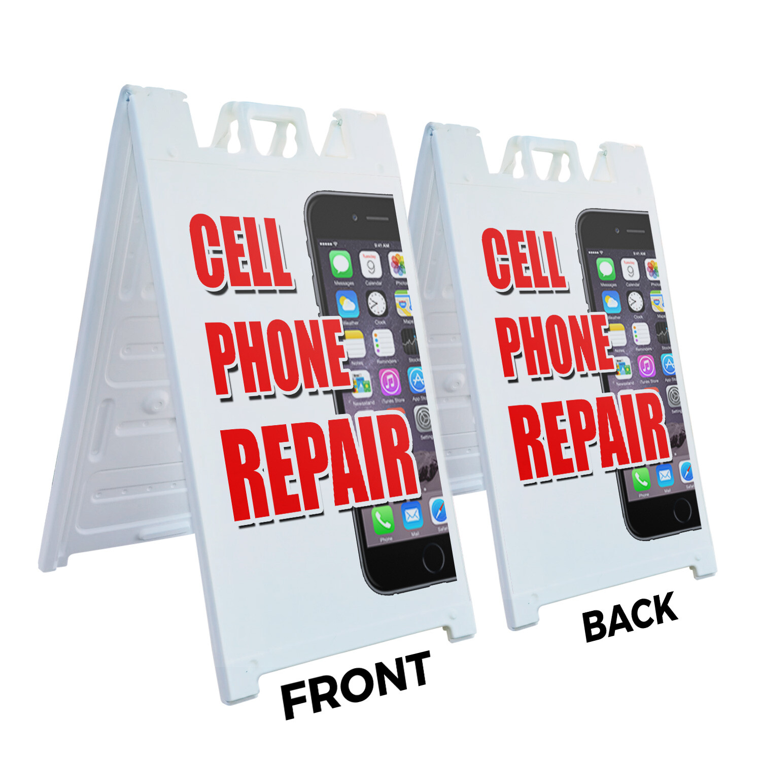 A-frame Sidewalk Cell Phone Repair 24″ x 36″ Double Sided A-Frame Sidewalk Sign