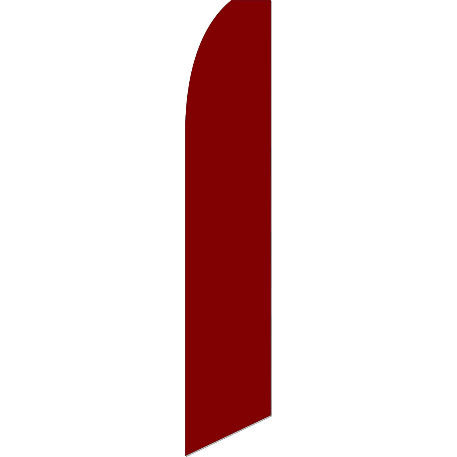 Solid Burgundy 2 1/2 ft X 11 1/2 ft Swooper Flag (Hardware Sold Separately)