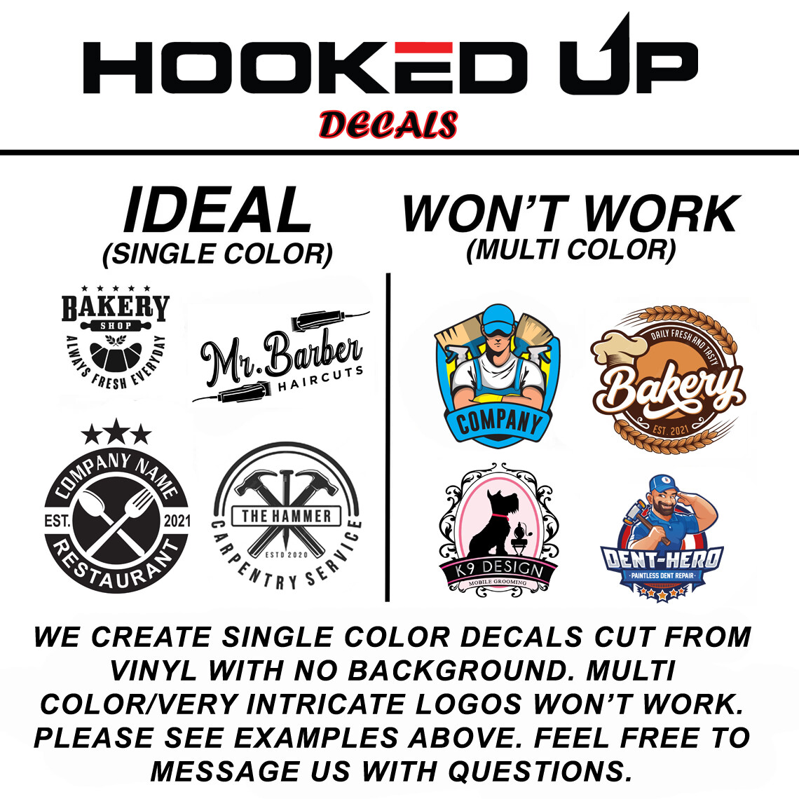 Customizable Window Decal / Your Company Name or Logo Storefront Vinyl Lettering