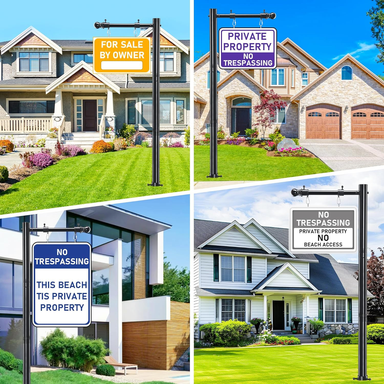 Real Estate Sign Post, Open House Signs for Real Estate, 100 inch Realtor Yard S