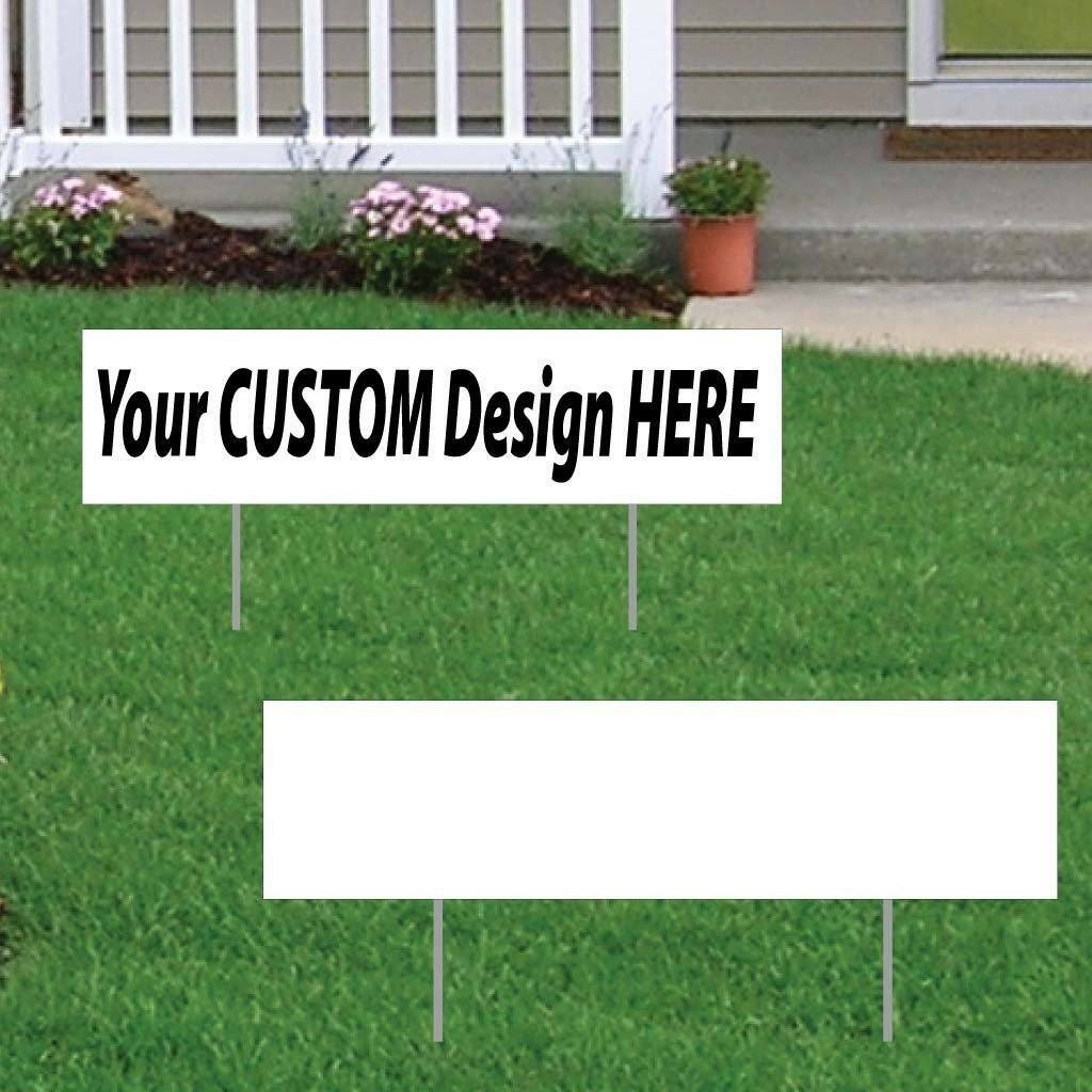 6″x24″ 4mm Corrugated Plastic Blank Yard Sign – Set of 12