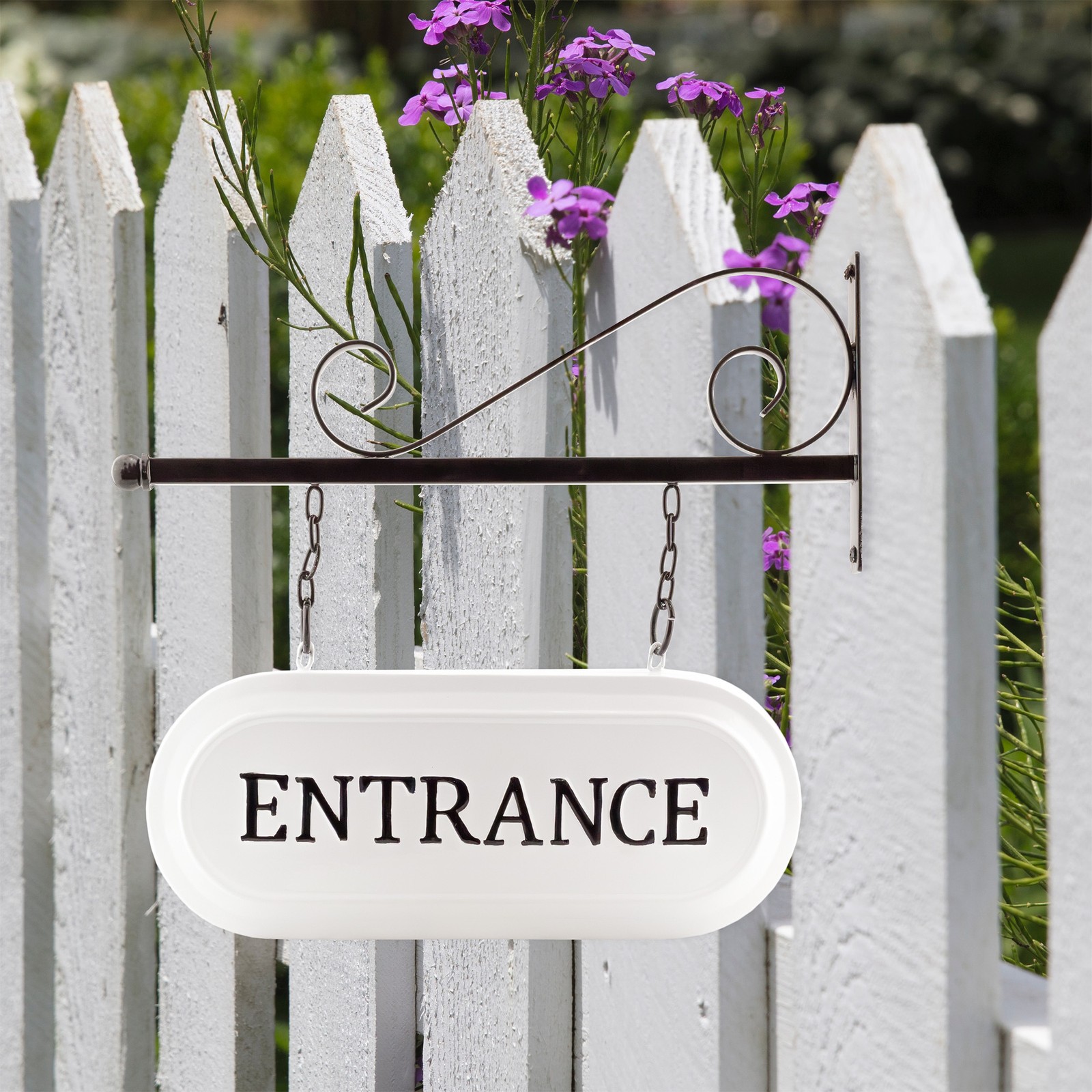 Wall-Mounted Metal Office Sign, Enamelware Business Entrance Reception Sign