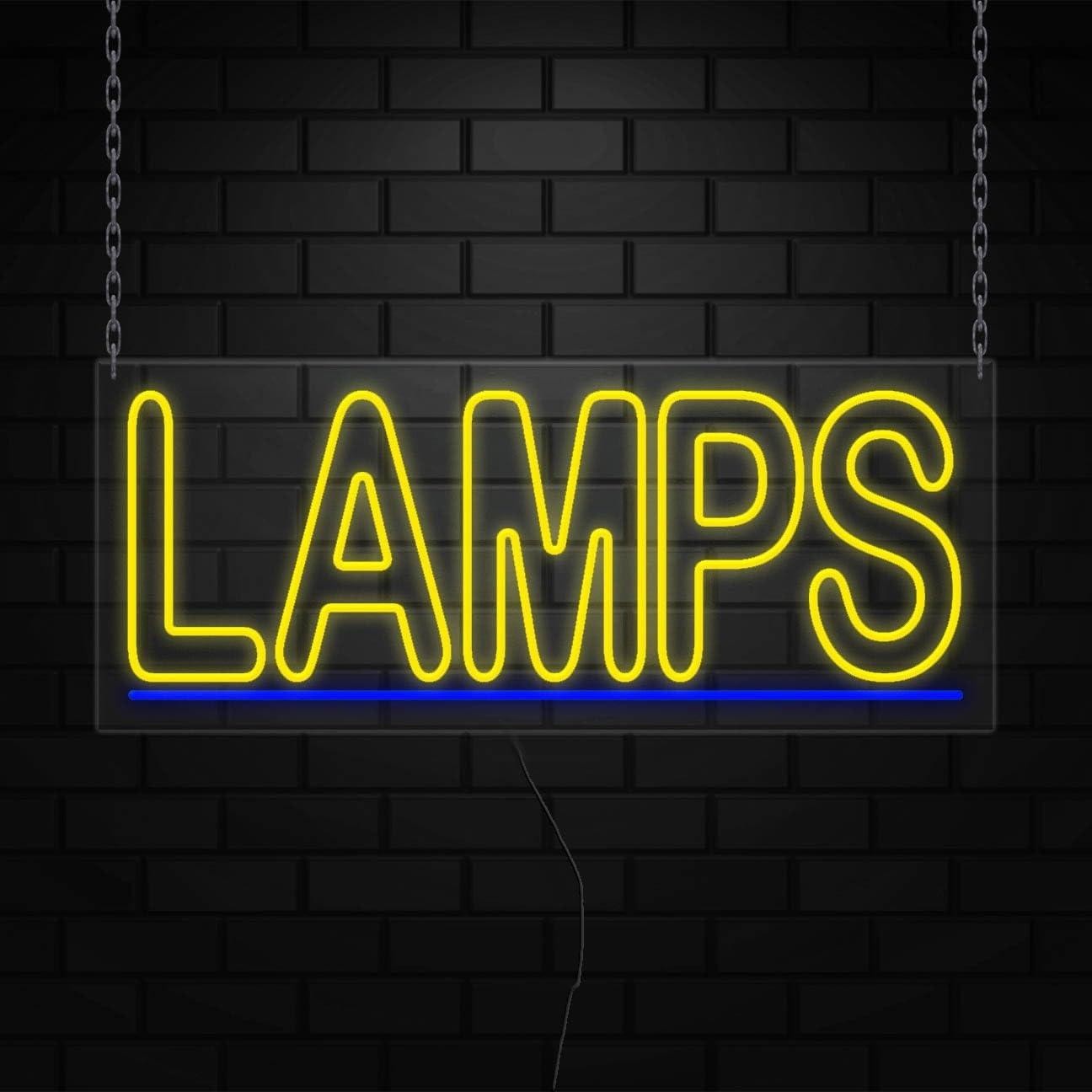 Lamps Neon Sign for Retail Displays | LED Flex Neon | 32″W x 13″H x 1″D