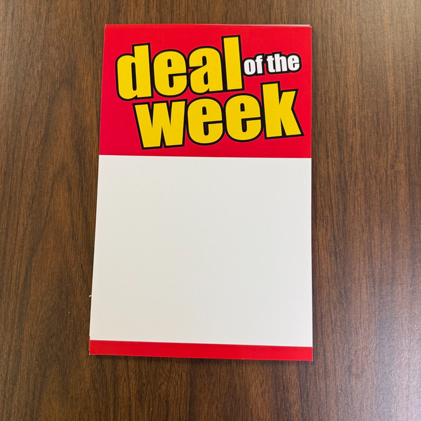 Deal of the Week Price Signs for Retail Displays-11″h x 7″W- 9 pieces
