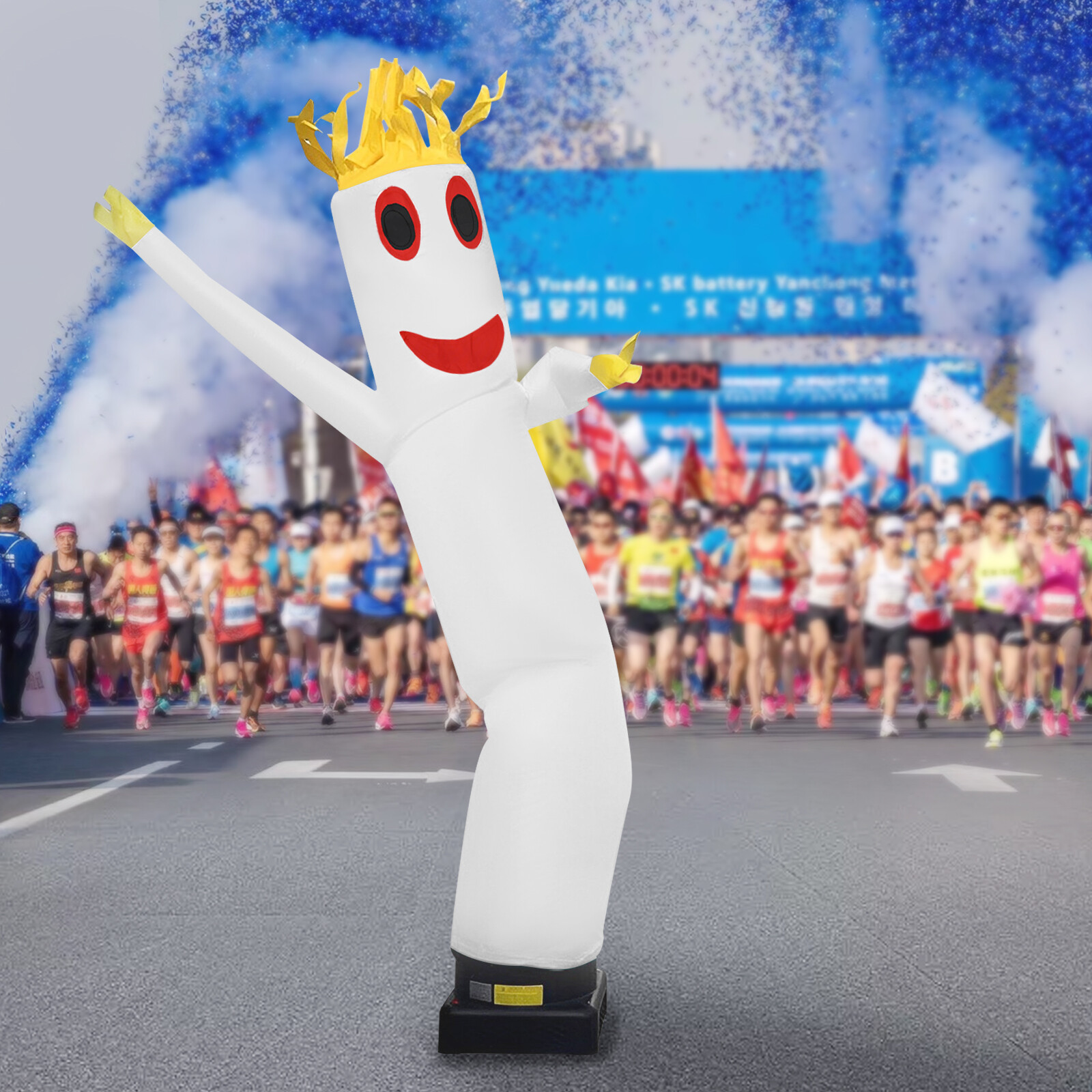 10ft Inflatable Dancing Air Puppet – Free-Standing Promotional Display White