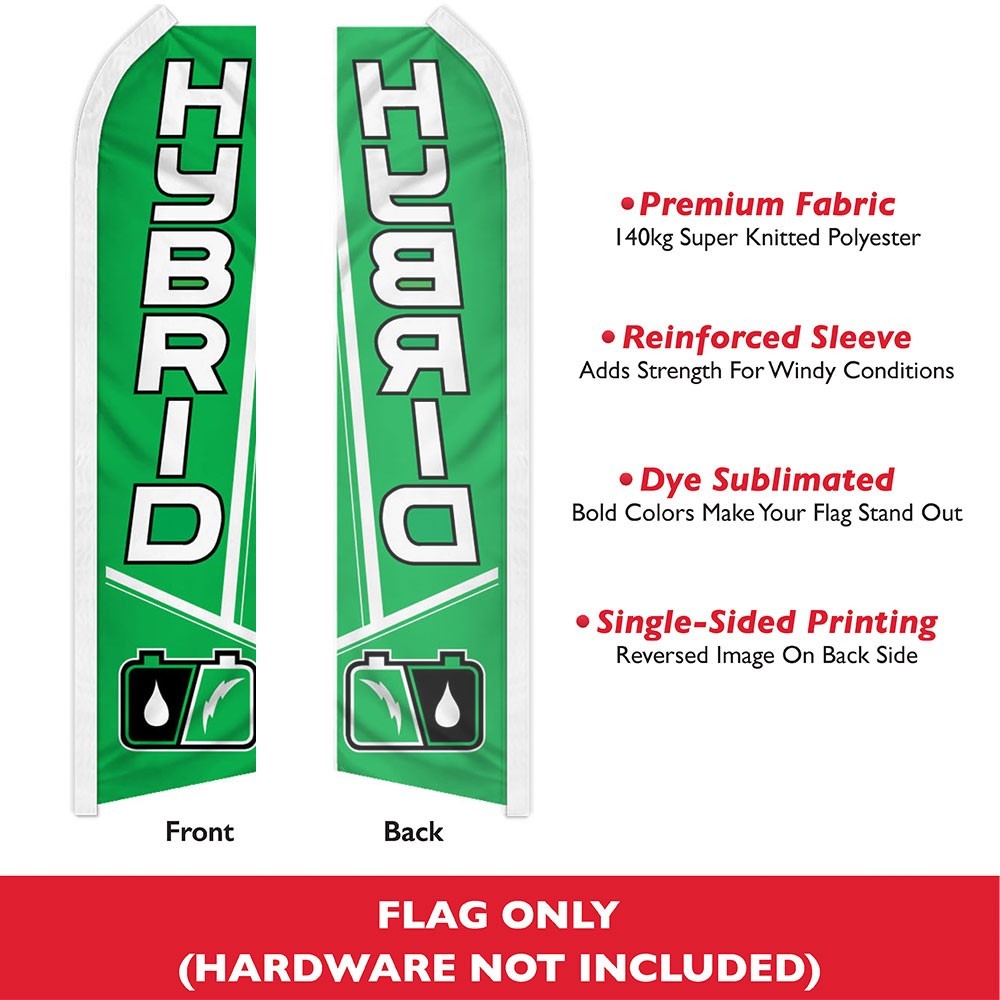 Hybrid Swooper Flutter Feather Advertising Auto Dealership Business Flag