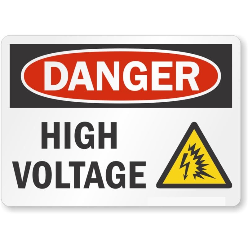 High Voltage Osha Danger Aluminum Weatherproof Sign b01914