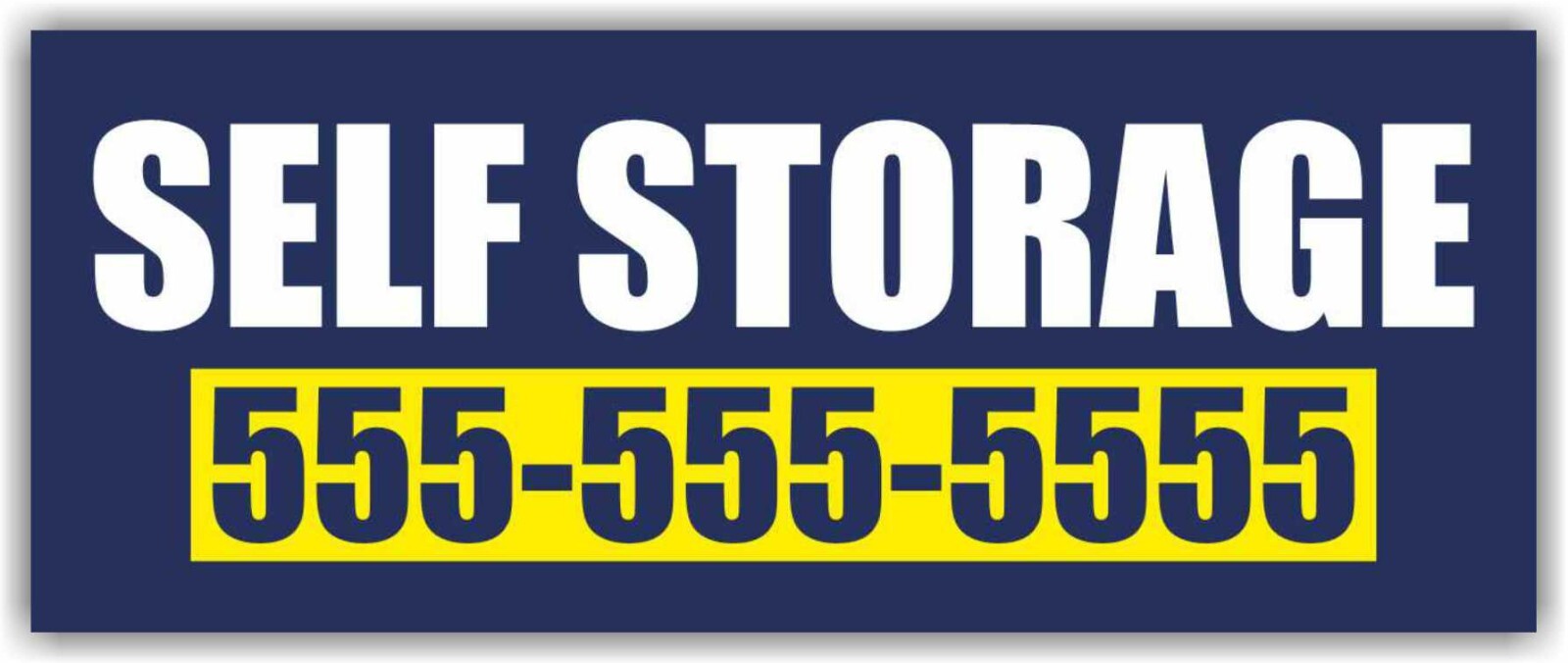 SELF STORAGE Advertising Banner Vinyl Mesh Sign Retail Space Lease UNITS RENT