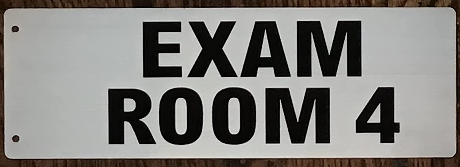 EXAM Room 4 Sign -Two-Sided/Double Sided Projecting, Corridor-REF24-1027
