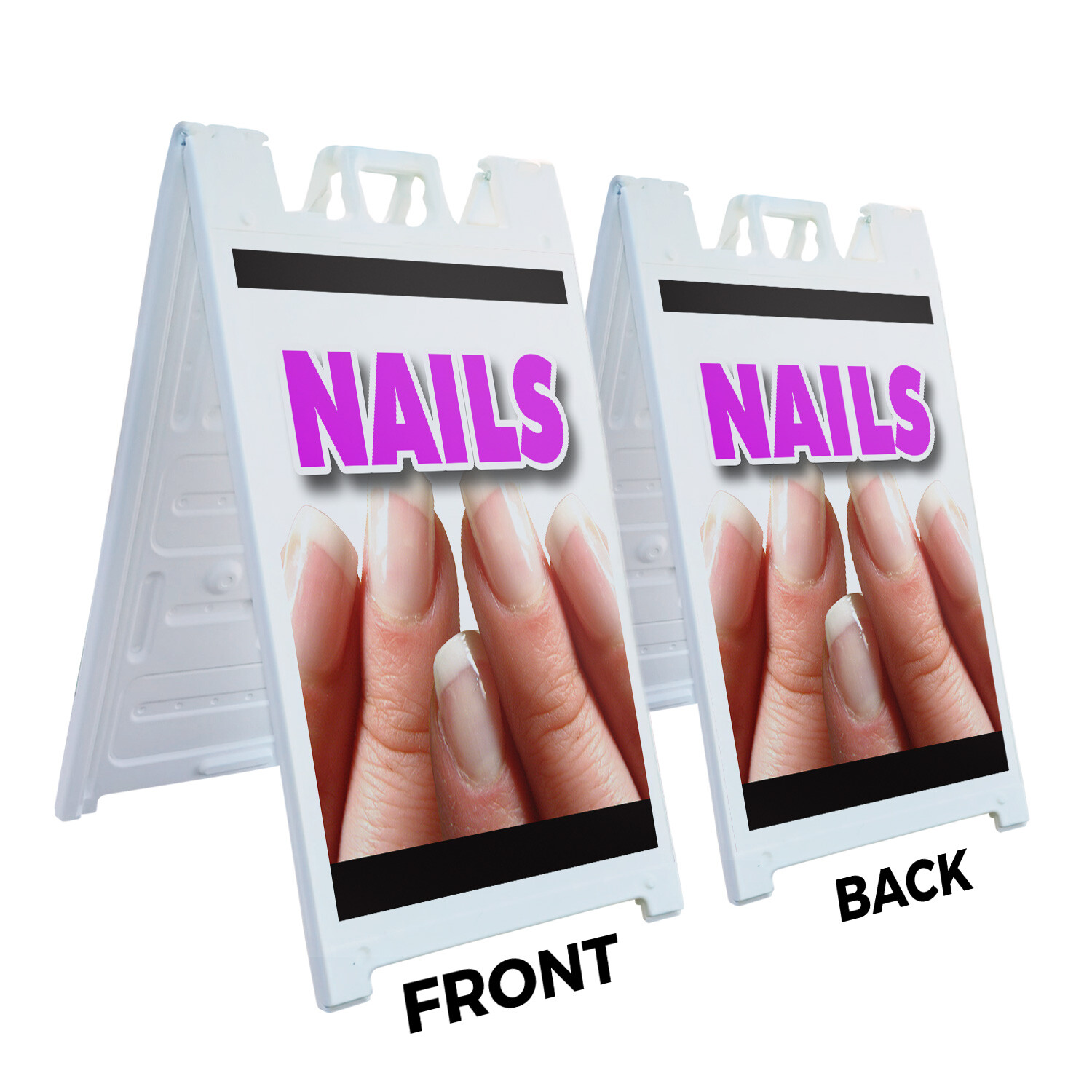A-frame Sidewalk Nails 24″ x 36″ Double Sided A-Frame Sidewalk Sign