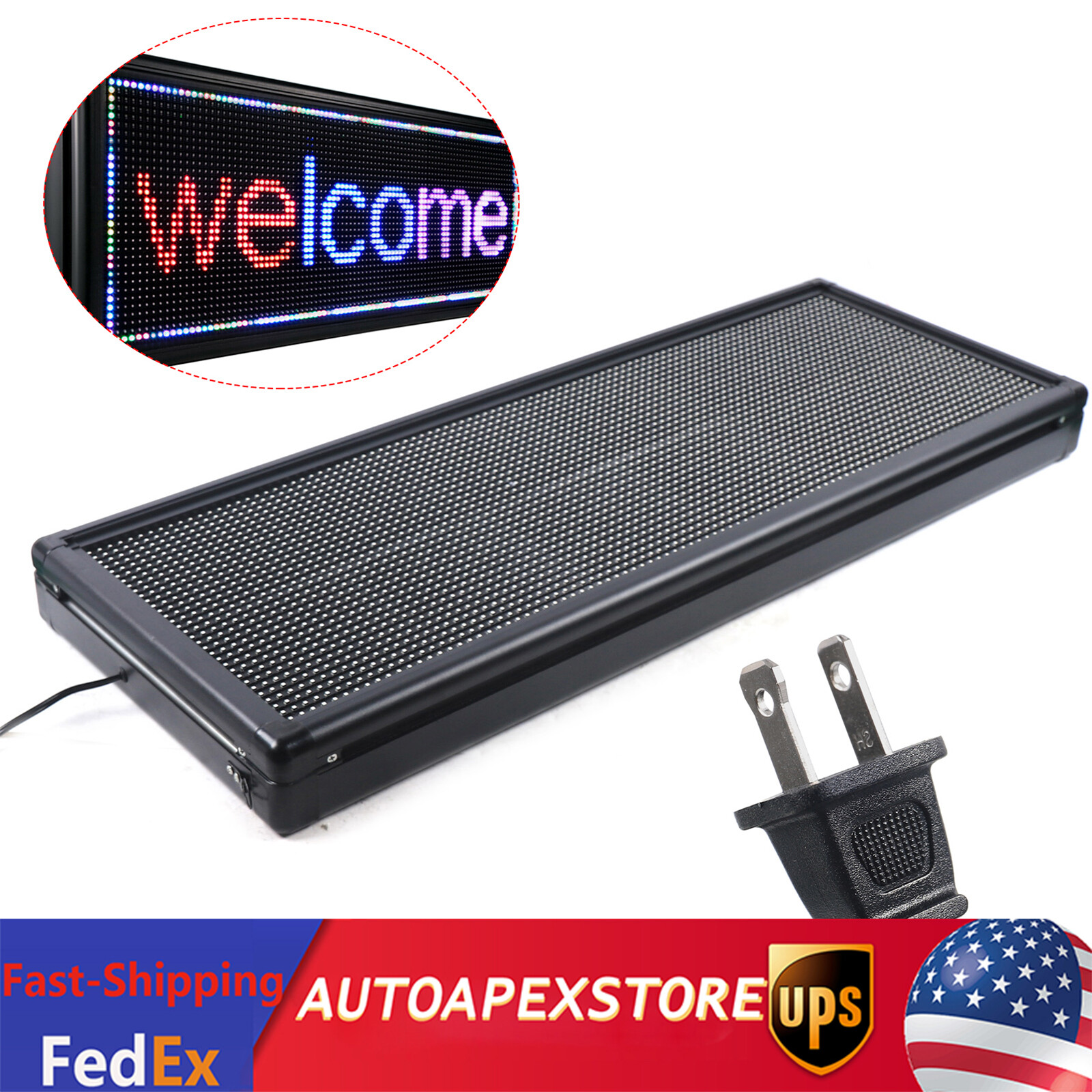 40*15″LED Sign Programmable Scrolling Message Display Board Advertising Business