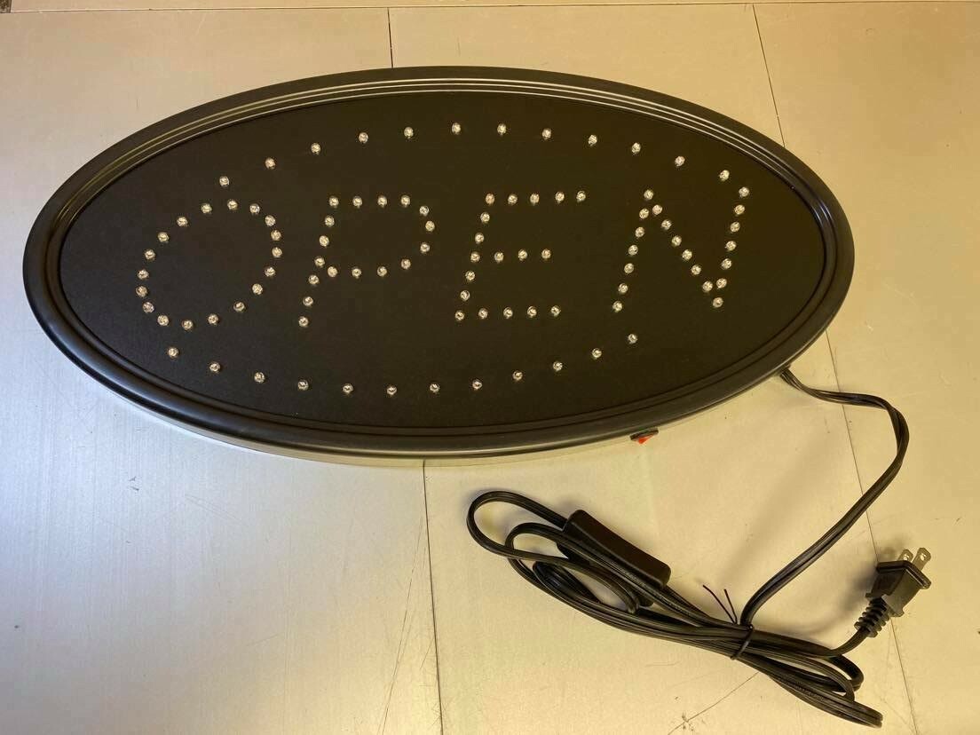 Opened FITNATE LED Light Open Sign 19×10 Inch Business Electric Display Board