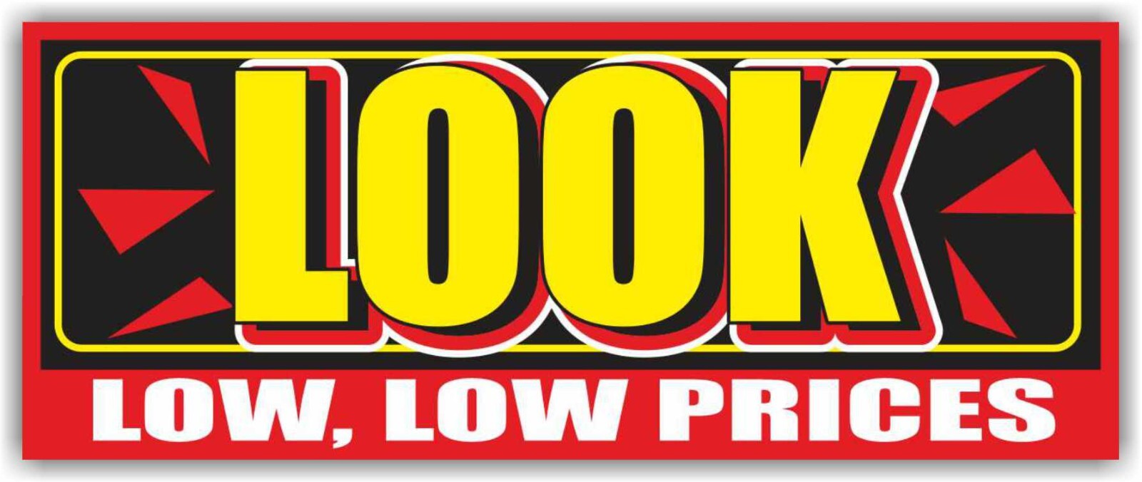 LOOK Advertising Banner Vinyl Mesh Sign save sale discount clearance low prices