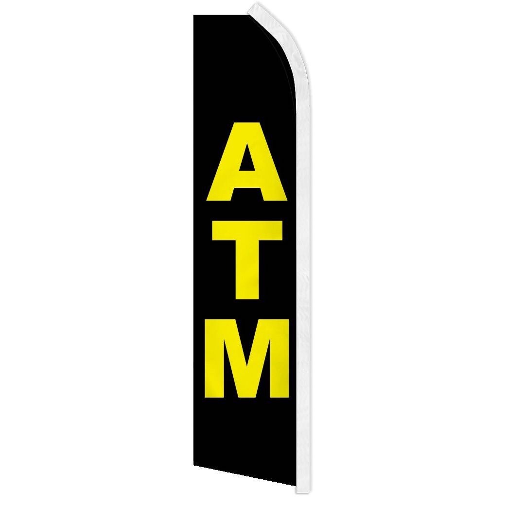 10 x “ATM” advertising super flag swooper banner business sale bank money cash