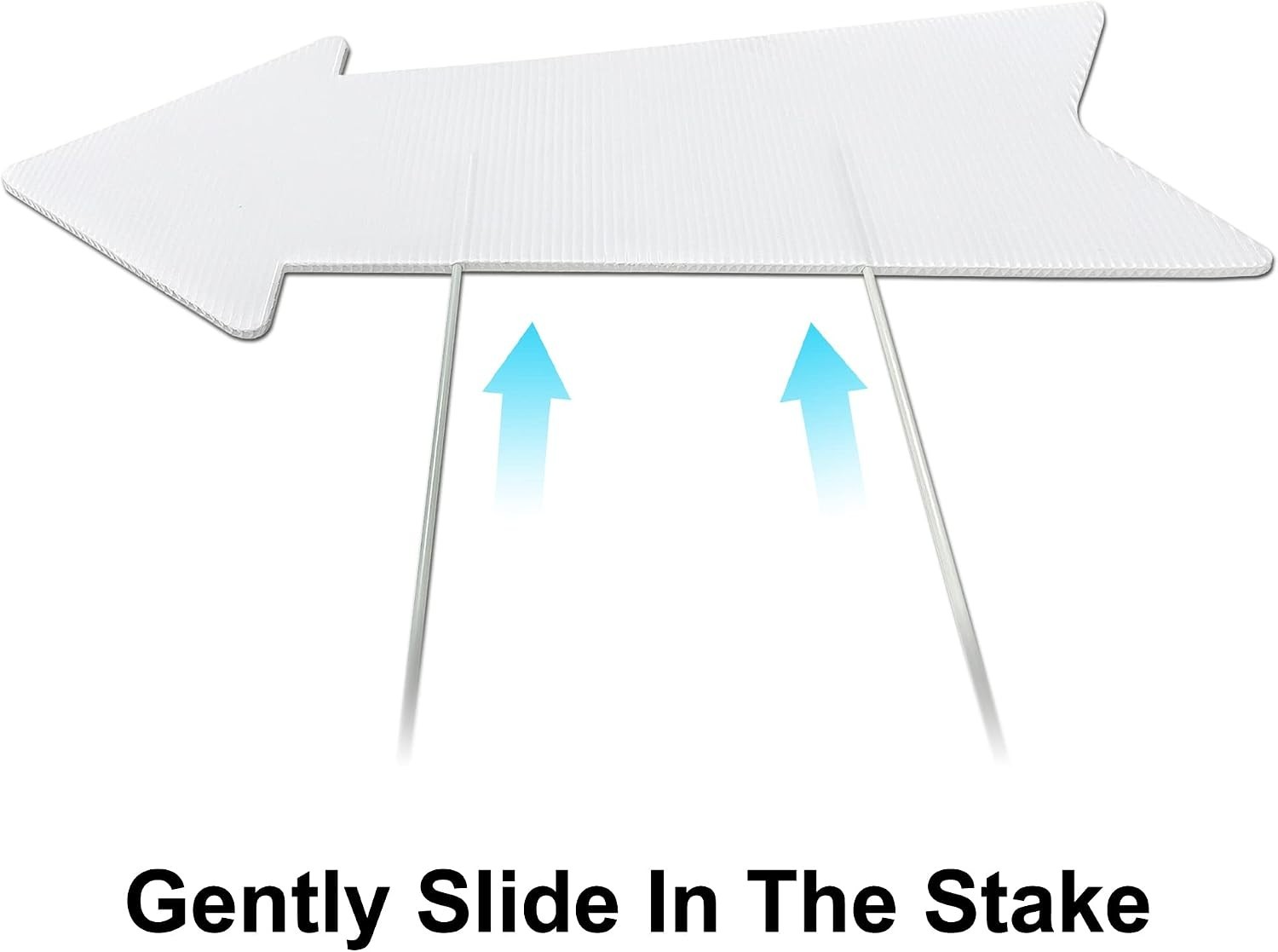 3 Pack Blank Arrow Signs 17×6 Inches – Customizable Wedding Directional Signs