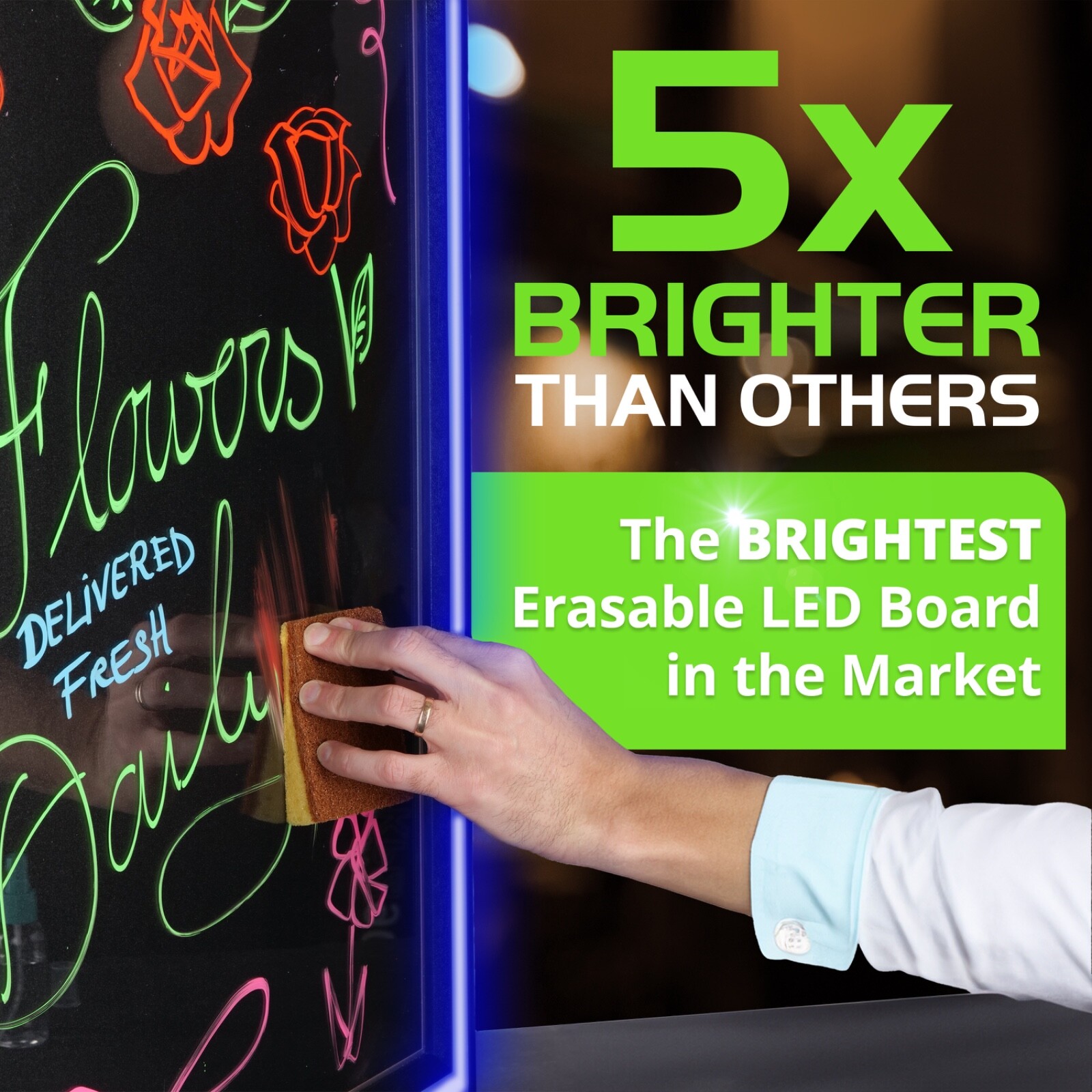 LED Message Board with Markers – Instant Impact for Your Daily Specials and Noti