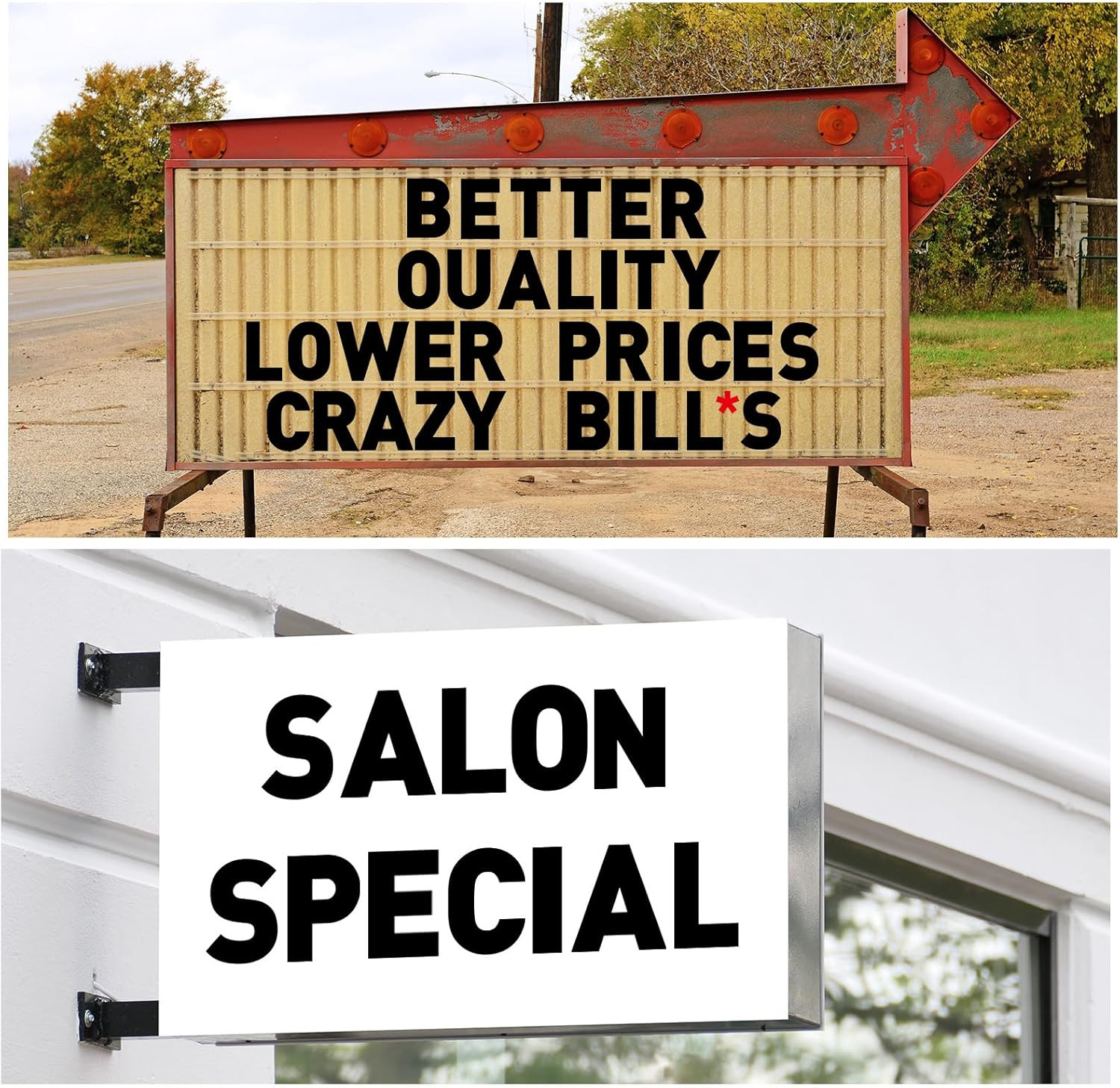 300 Pcs Sign Letter Printed on Marquee Flexible Outdoor Black Portable Sign Boar