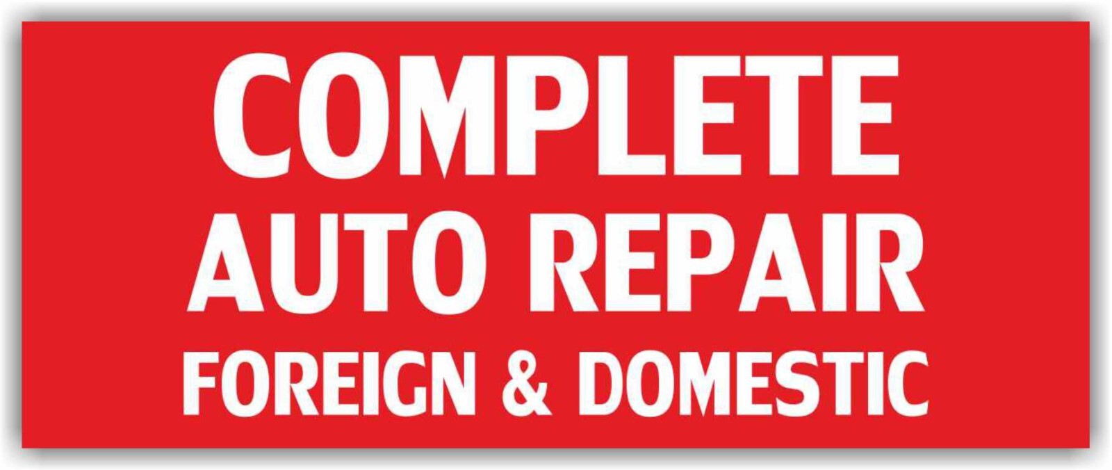 COMPLETE AUTO REPAIR Advertising Banner Vinyl Mesh Sign car service shop garage
