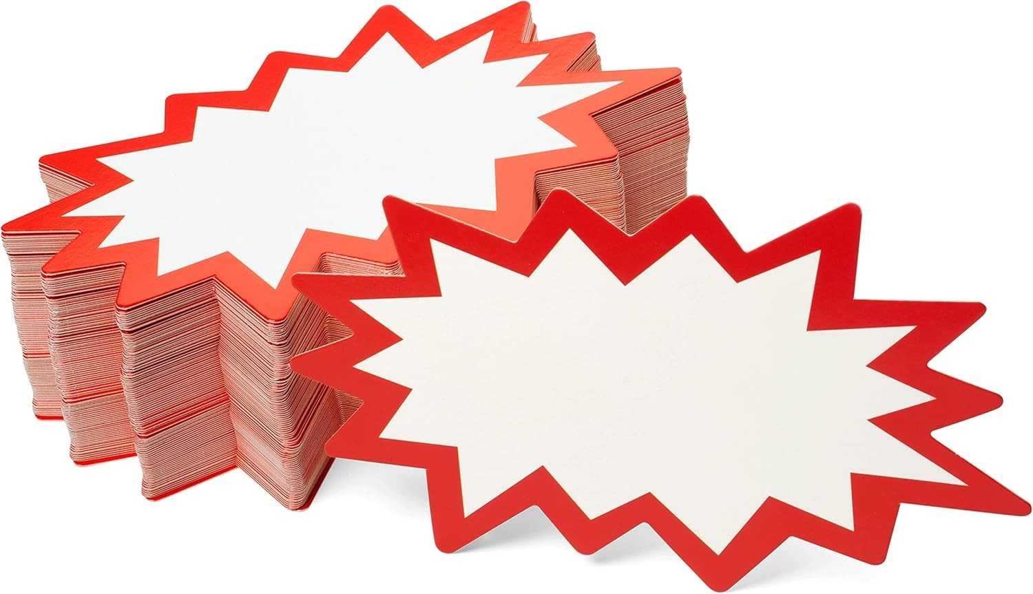 Starburst Signs with Stickers 100Pcs 3×5 inch | Sale Price Tags for Garage Sale