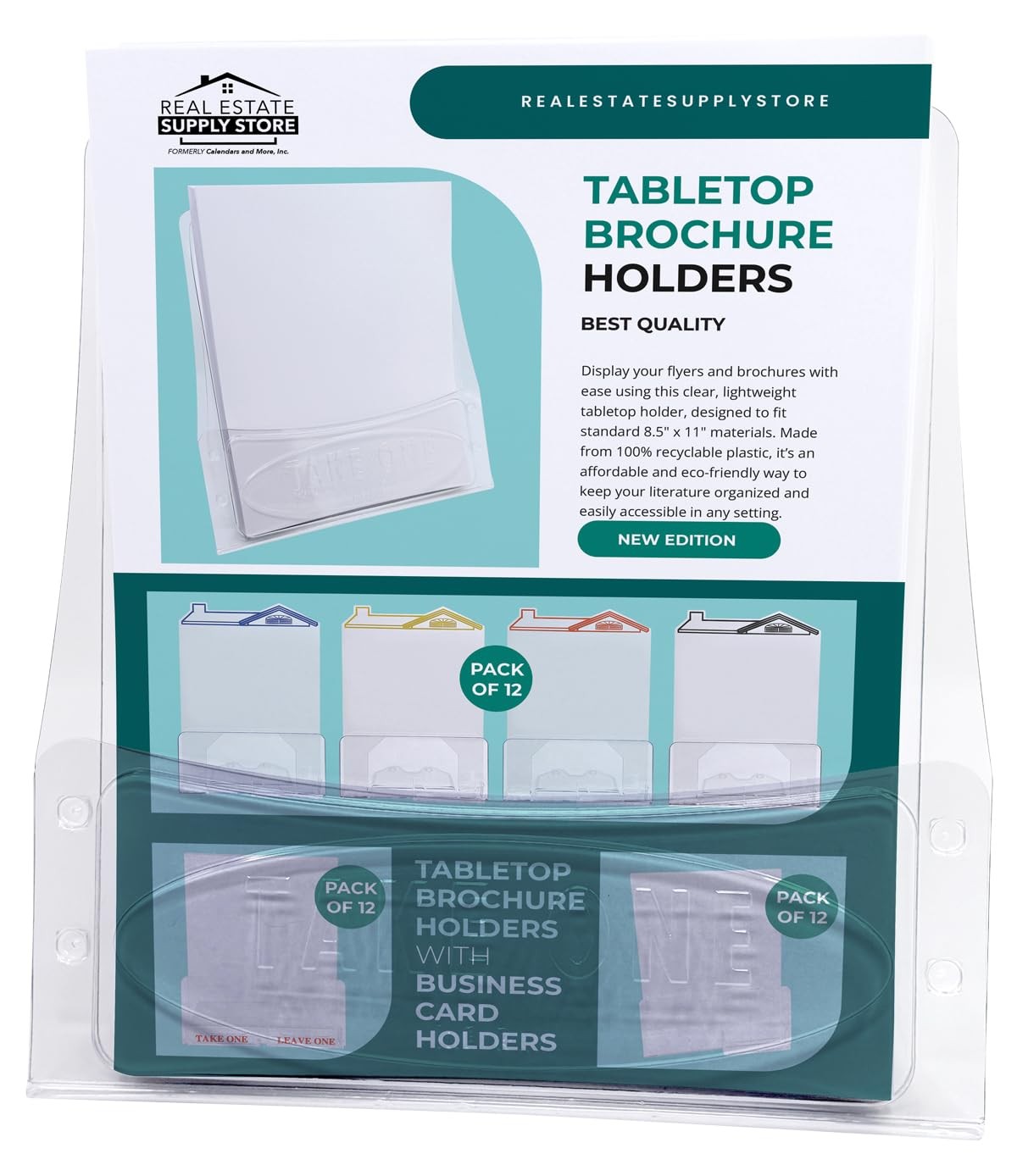Outdoor Permit Brochure Box – Easy 1 Count (Pack of 1), Take One – Tabletop