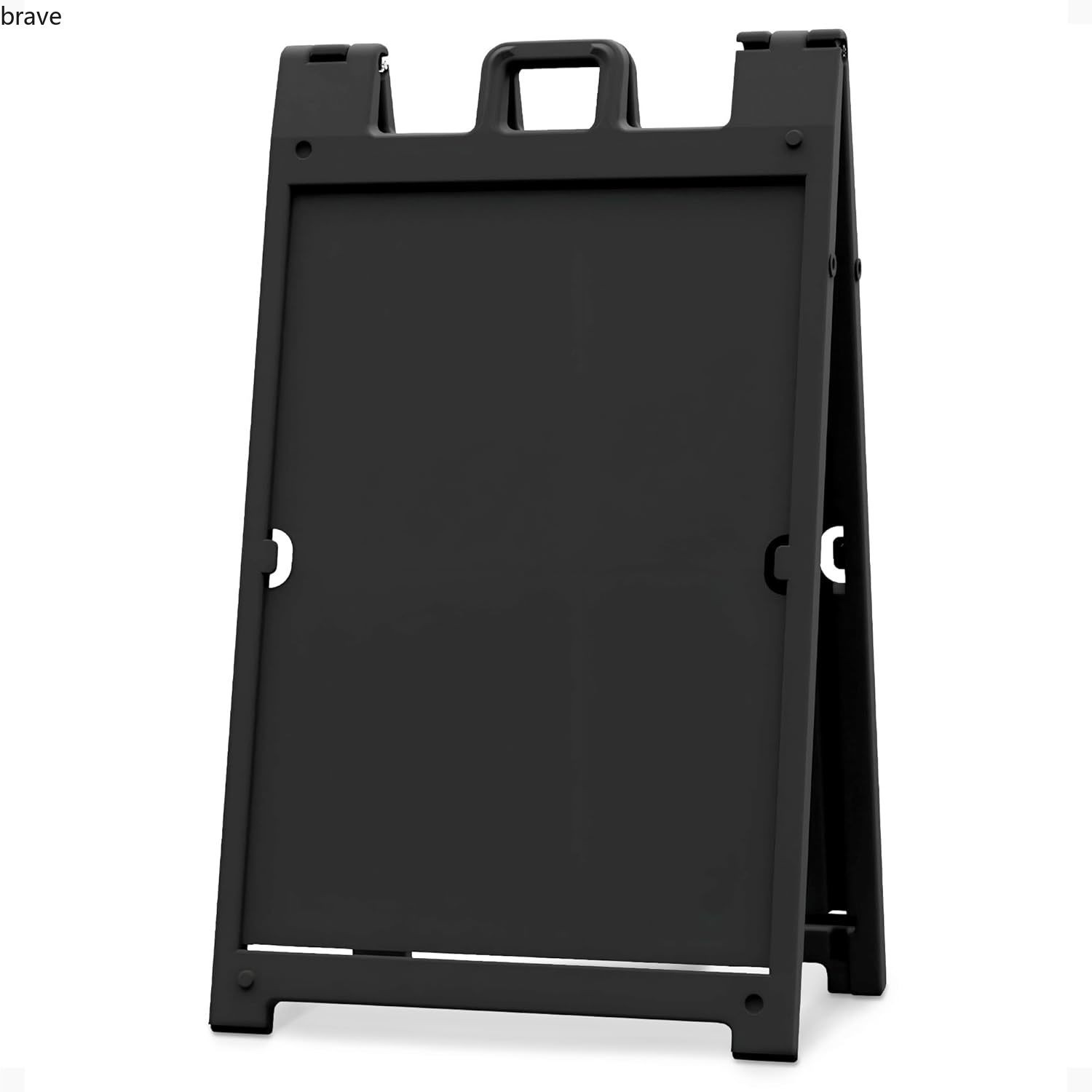 Plasticade Signicade Deluxe A Frame Durable Folding Double Sided Portable,Black
