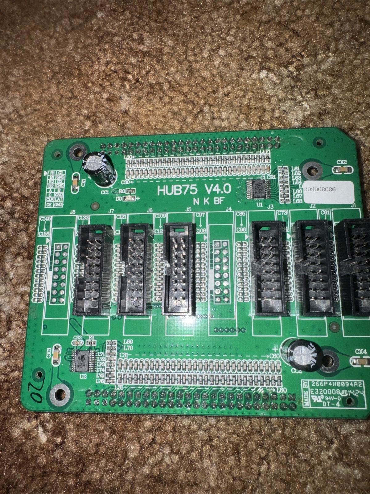 1- LED Sign Hub Card HUB 75 V4.0 6 line output