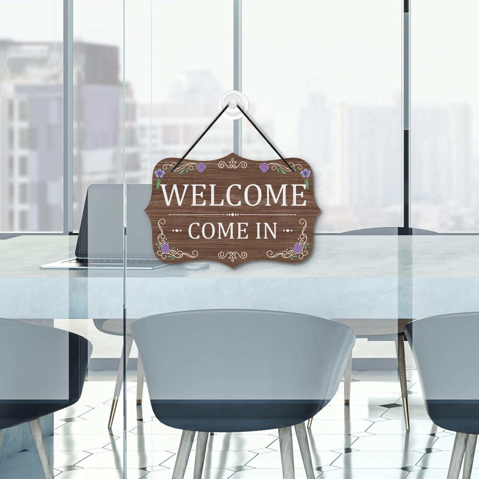 Meeting In Progress Office Door Signs, PVC Do Not Disturb Door Hanger Sign, R…
