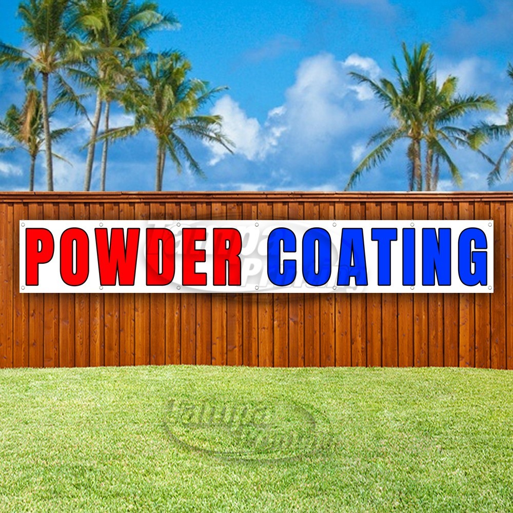 POWDER COATING Advertising Paint Vinyl Banner Flag Sign USA XL02018