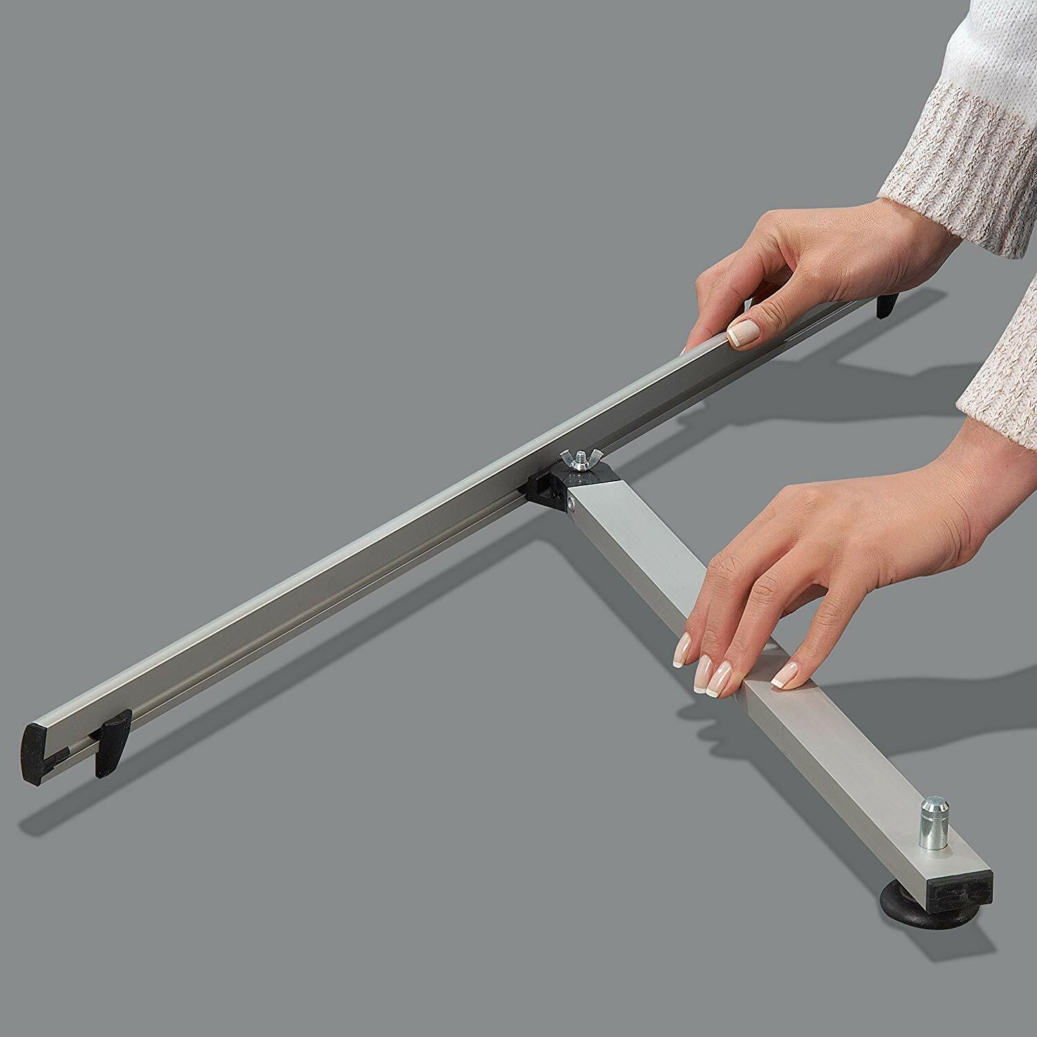 31.50×78.74 inch L Shaped Floor Standing Quick Banner Stand with Carrying Bag
