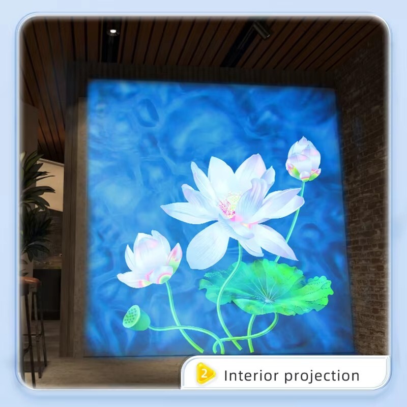 Dual-Head Combination Projector Gobo Light Dynamic Water Wave Ocen Ripple Custom