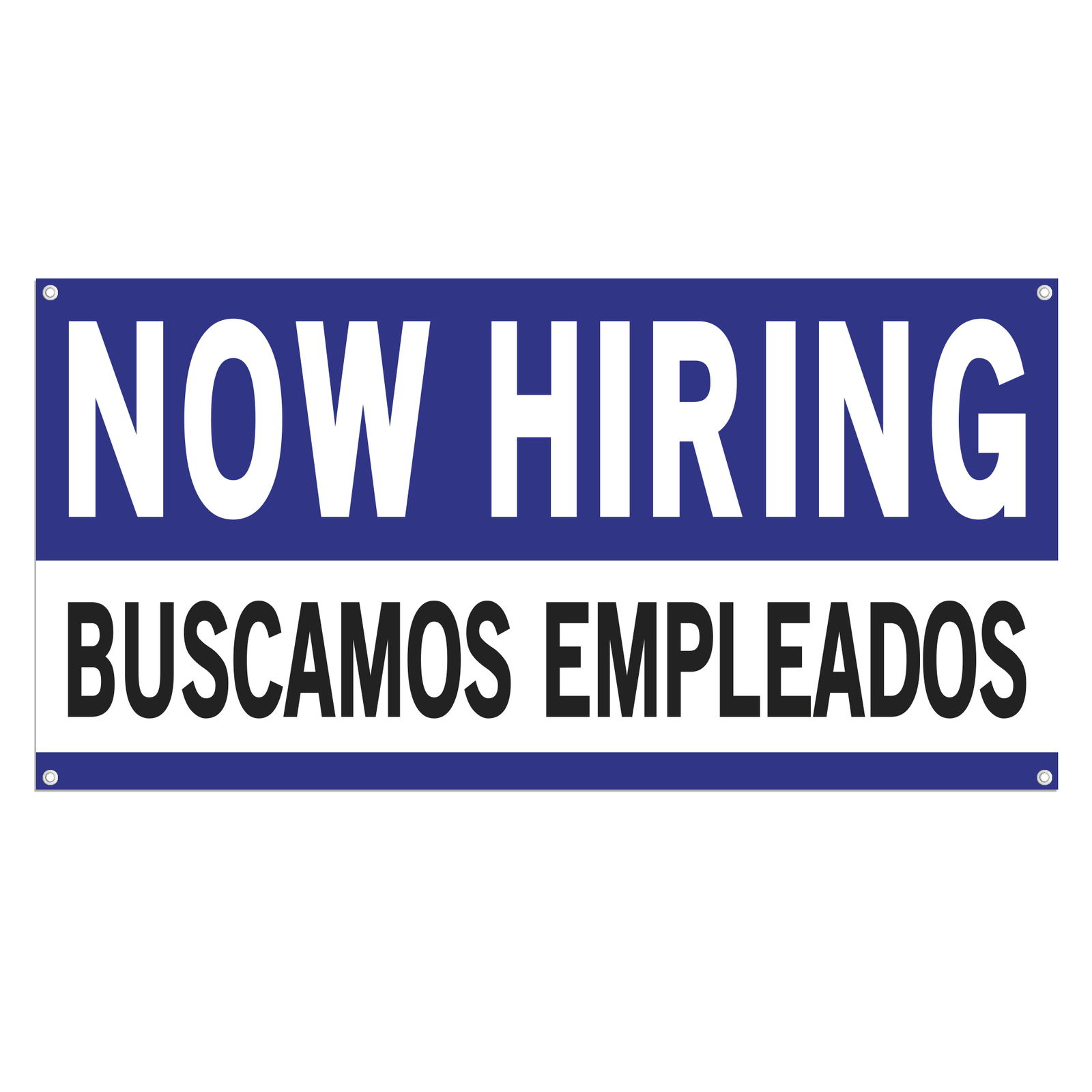 Now Hiring Buscamos Empleados 13 oz Heavy Duty Vinyl Banner Trabajos Disponibles