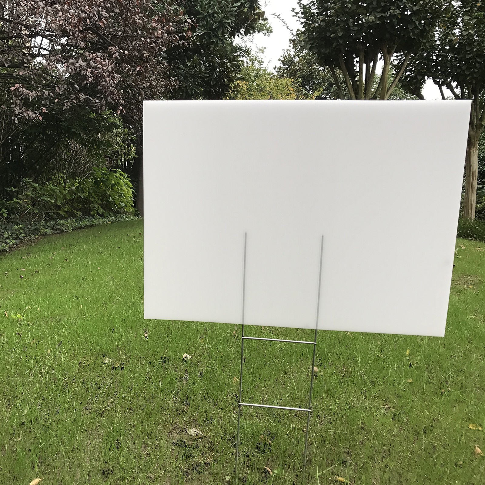 6 Pack 24″x18″ White Blank Lawn Yard Signs Corrugated Plastic Sheet with Dura…