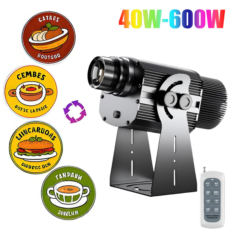 IP67 Custom 4 Logo Rotated Gobo Projector Advertising Light LED Projection Lamp