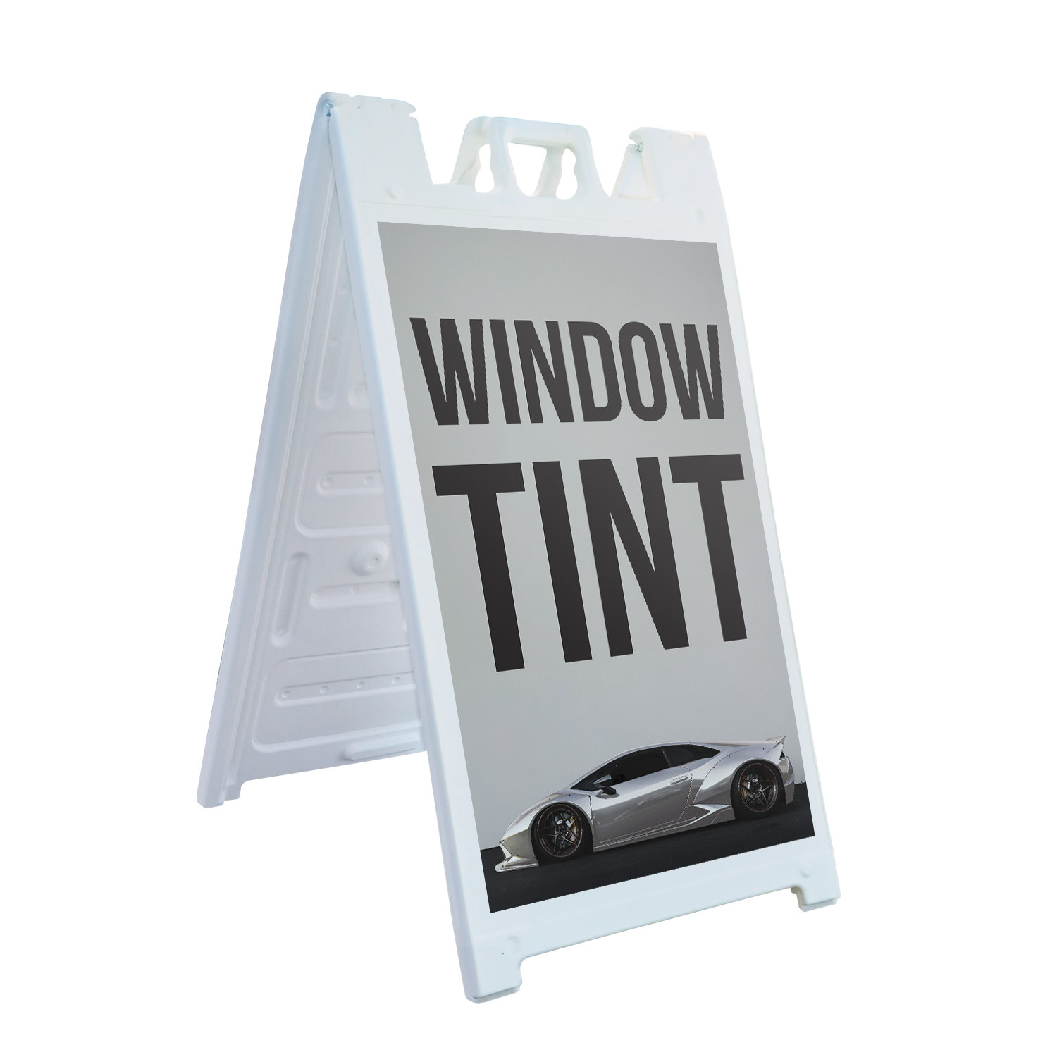 Window Tint Heavy Duty A-Frame Sidewalk Sign Sun Protection Auto Maintenance