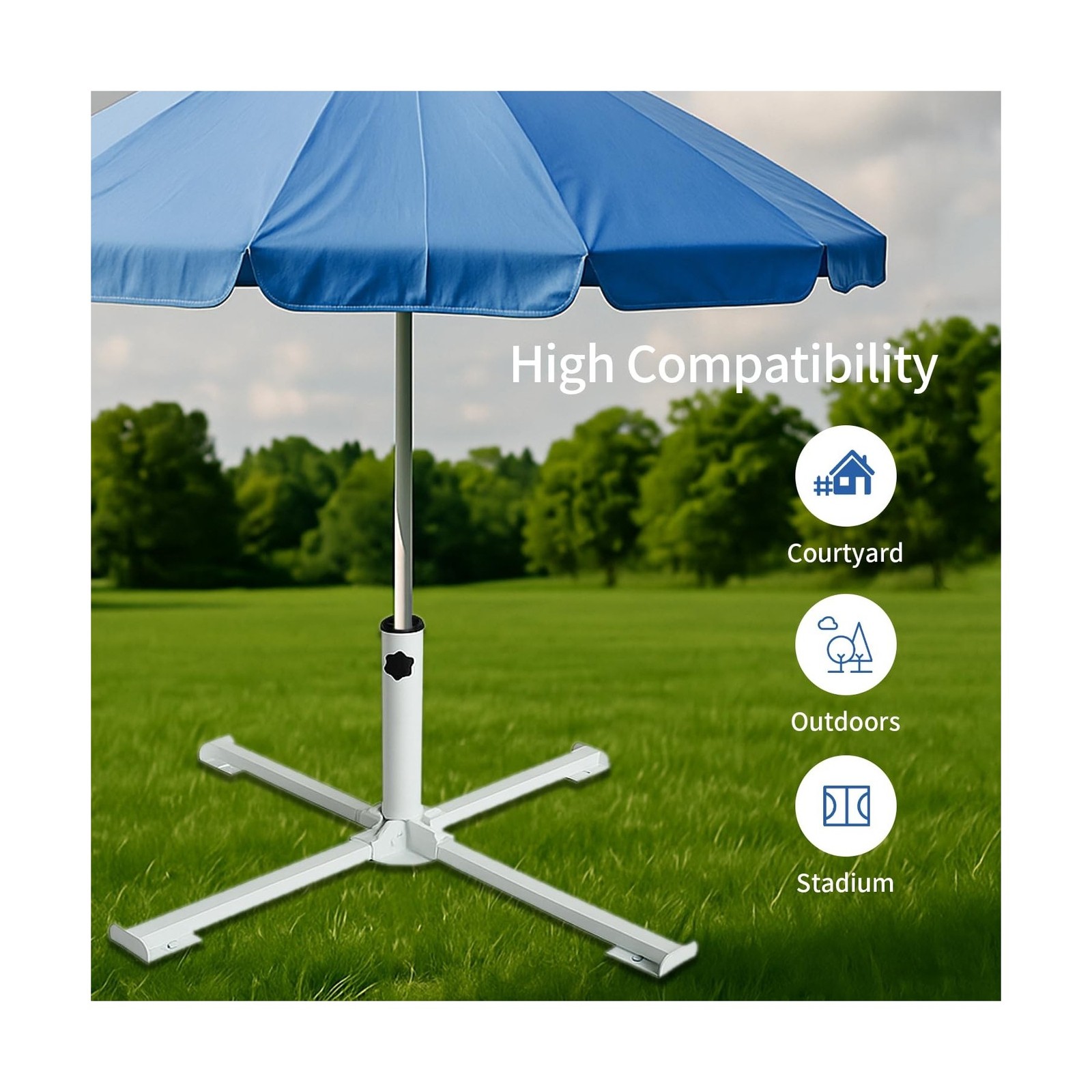 AMMSUN Foldable Portable Beach Umbrella Stand-Portable Patio Um… FAST USA SHIP