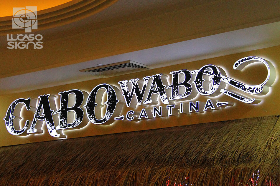 Channel Letters Custom Signs with Led Reverse Halo and Front Illuminated