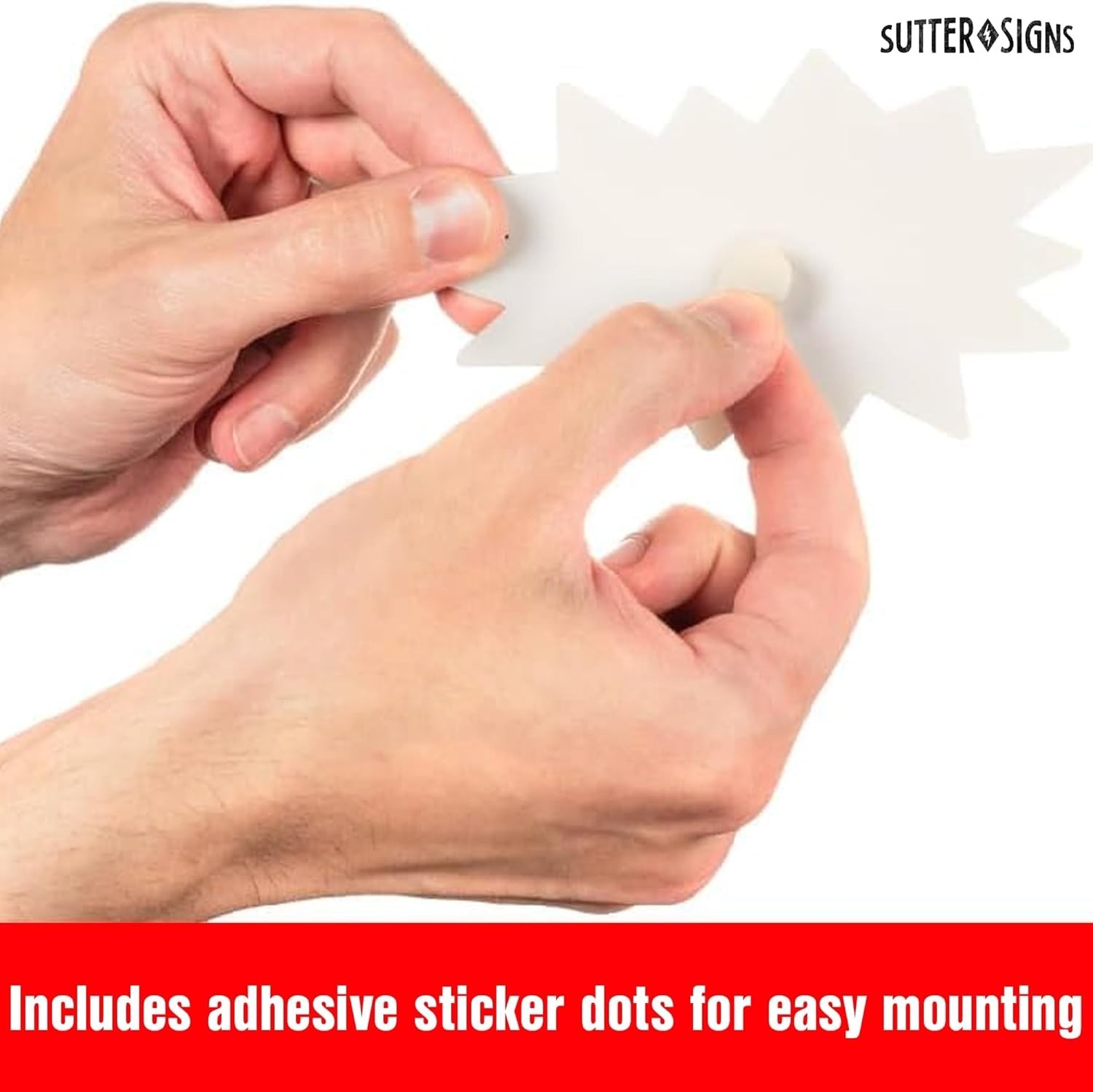 Starburst Signs with Stickers 100Pcs 3×5 inch | Sale Price Tags for Garage Sale