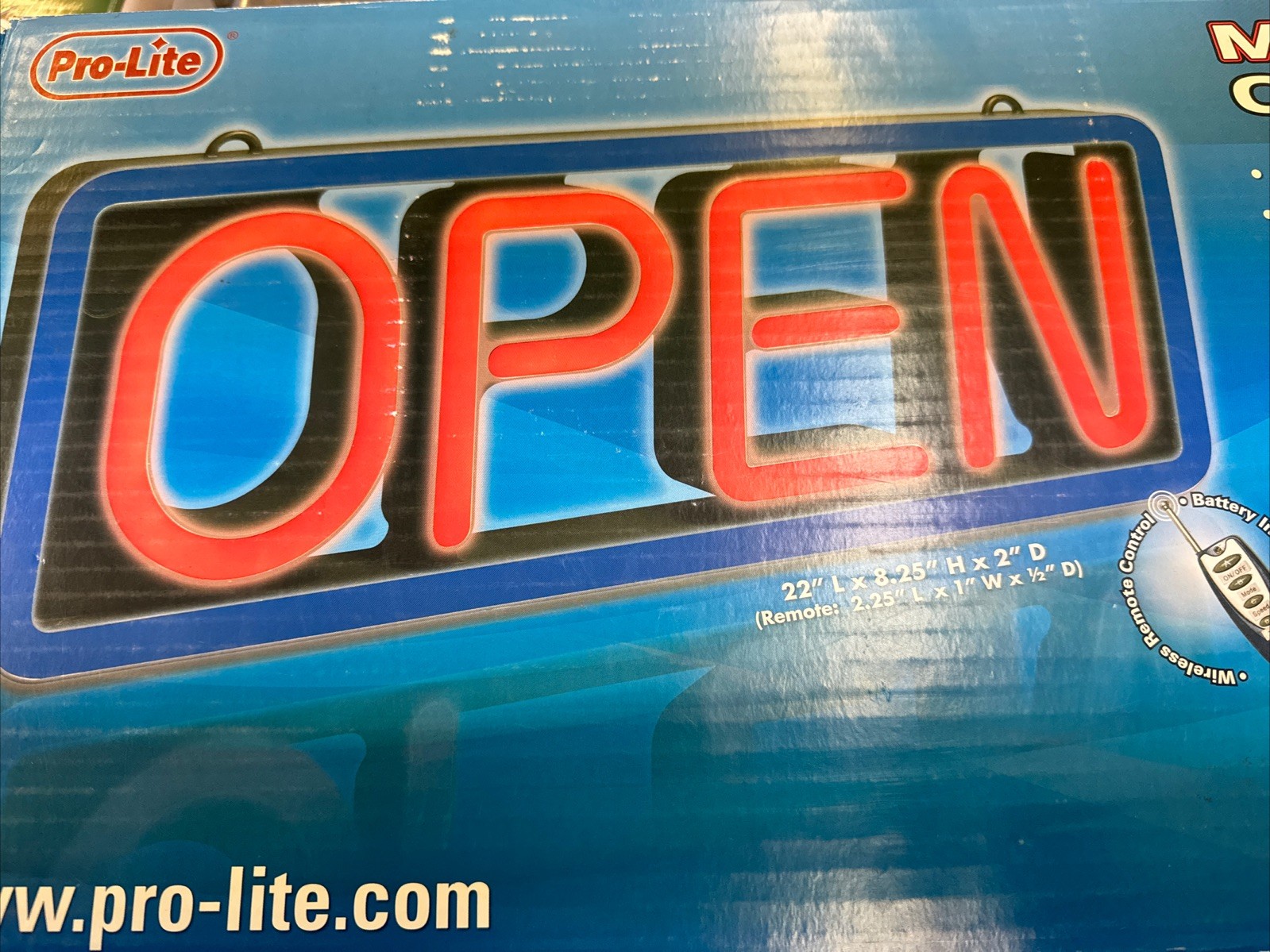 Large LED Open Sign 22 “Neon Light Bright for Restaurant Bar Store Shop Business