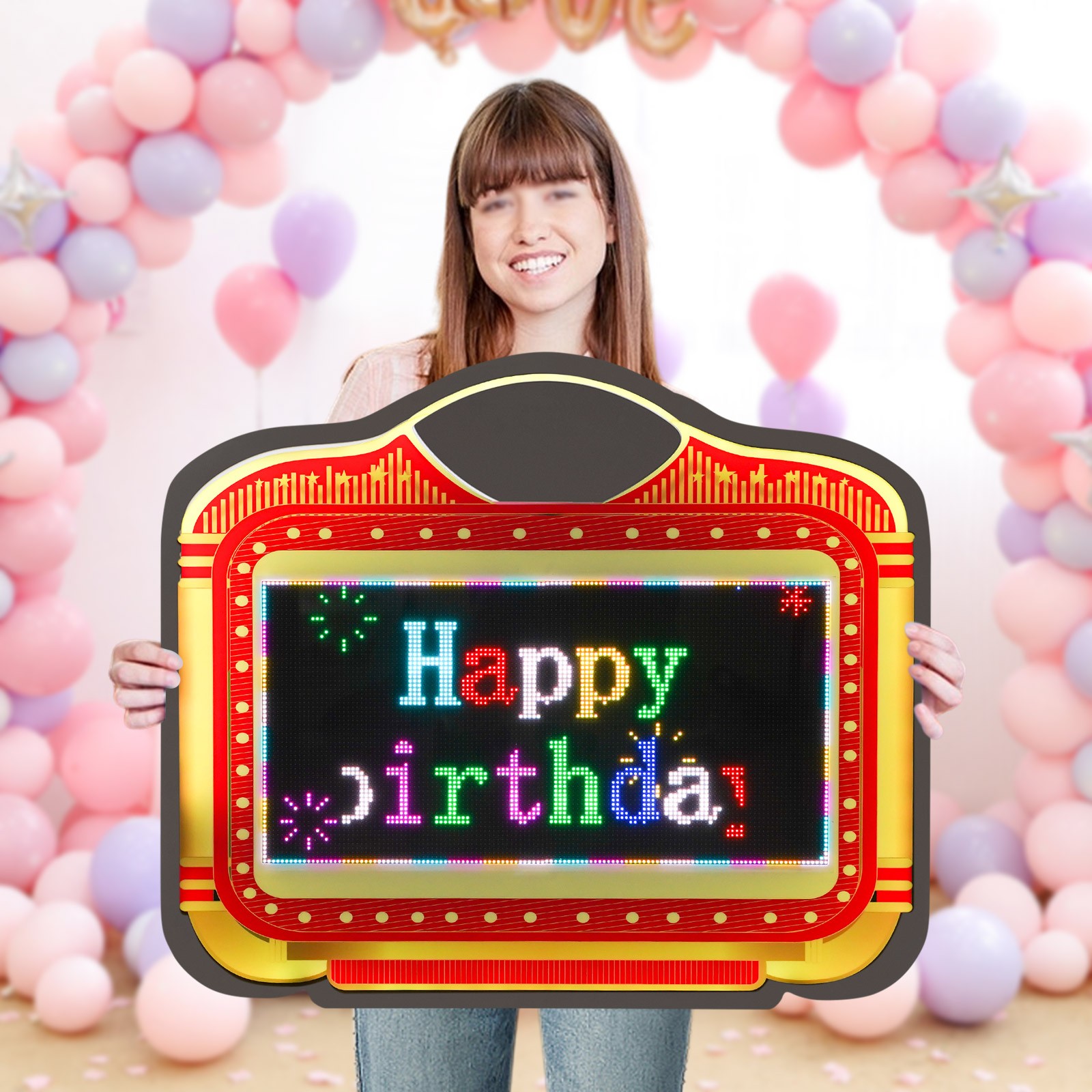 LED Letter Presenter Displayer Display Sign For Birthday Wedding Programmable
