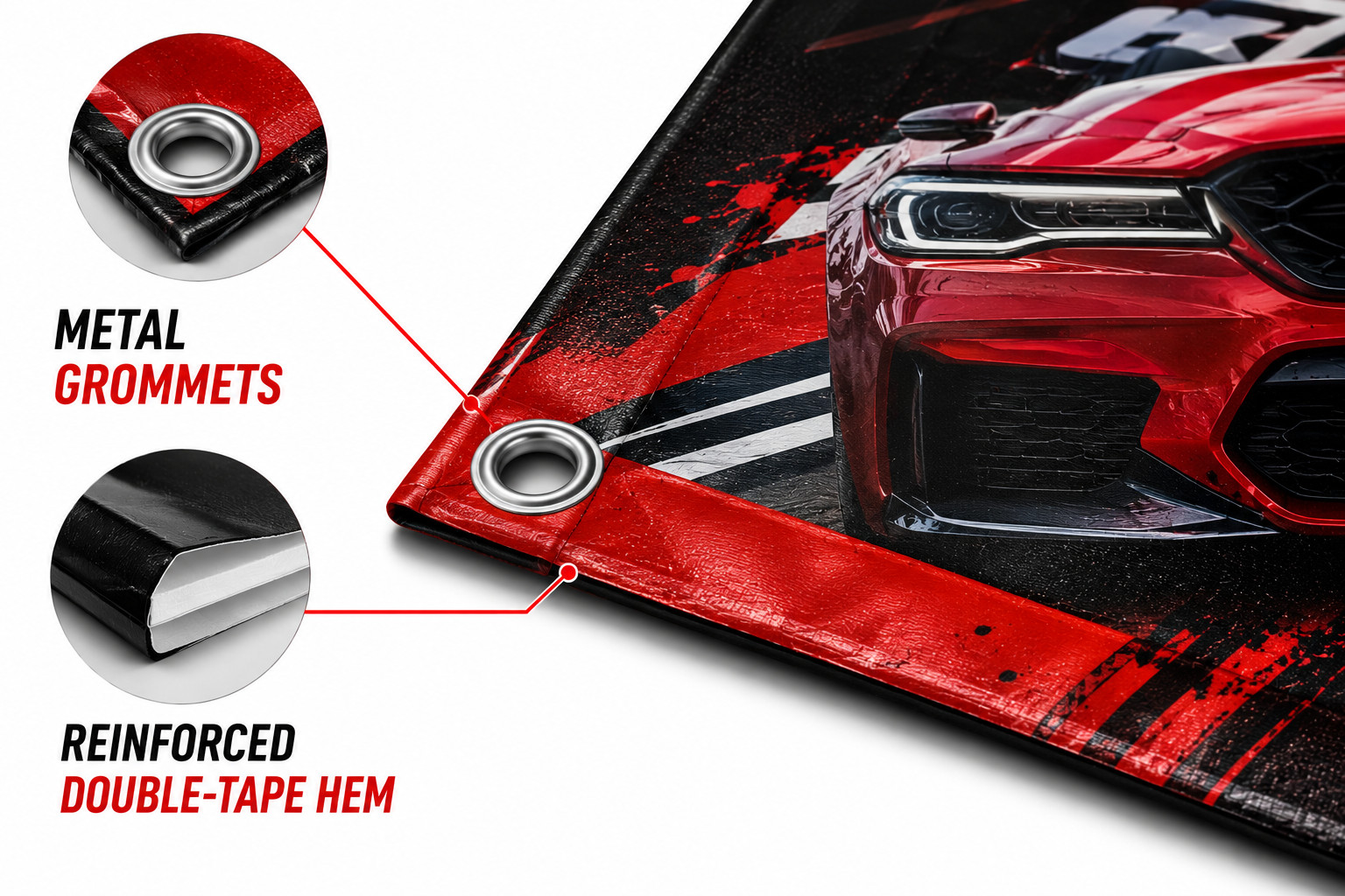 Custom Car Dealership Banner Vinyl Waterproof 13oz Heavy Duty Fast Ship