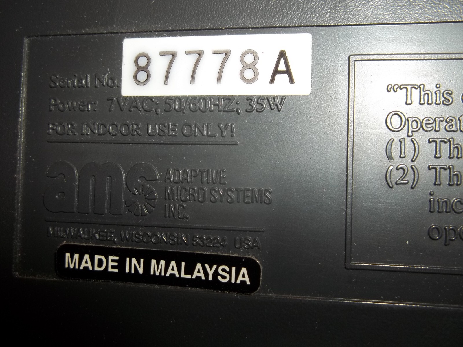 ALPHA 215C PROGRAMMABLE COLOR MESSAGE BOARD DISPLAY REMOTE NO POWER CORD (690)