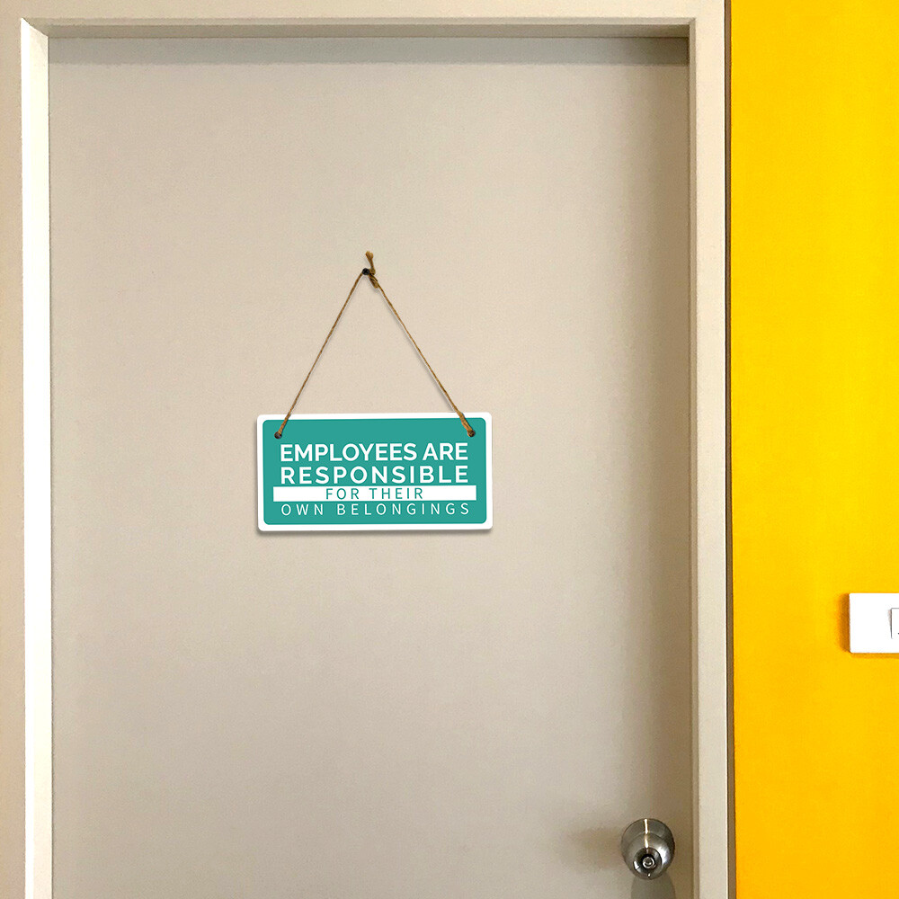 Keep Office Clutter-Free Tidy Desk Policy 5×10 Hanging Plus Sign | Office Decor