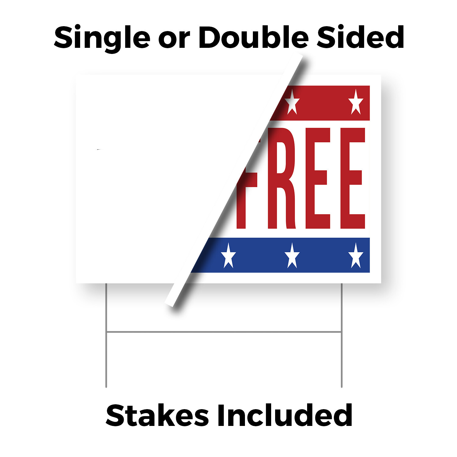 Buy One Get One Free Yard Sign Special Offers, Retail Promotions, Customer Deals