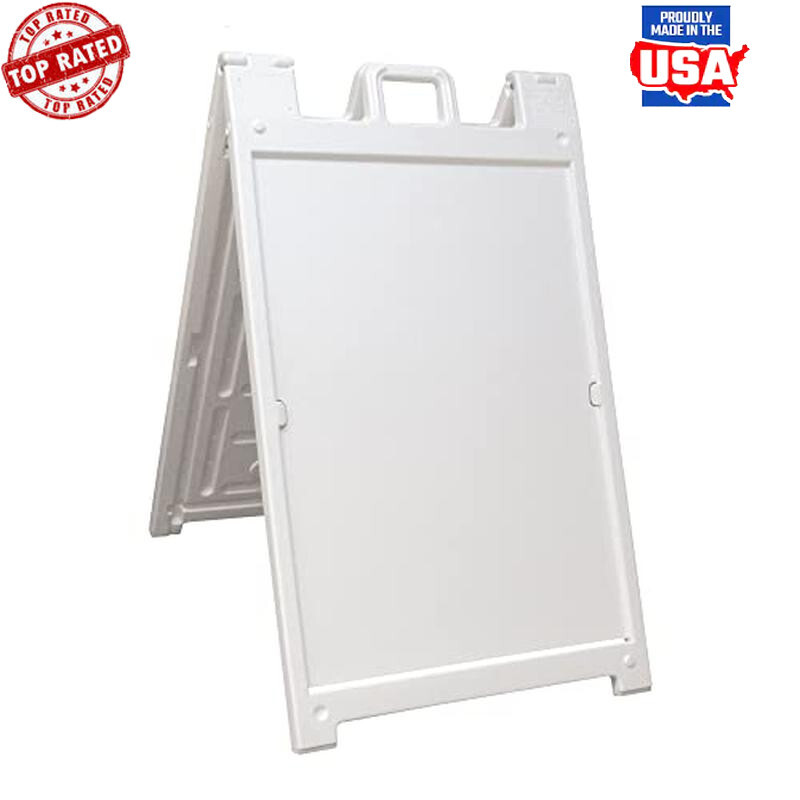 Portable A Frame Sidewalk Sign Holder Double Sided Quick Change Display New
