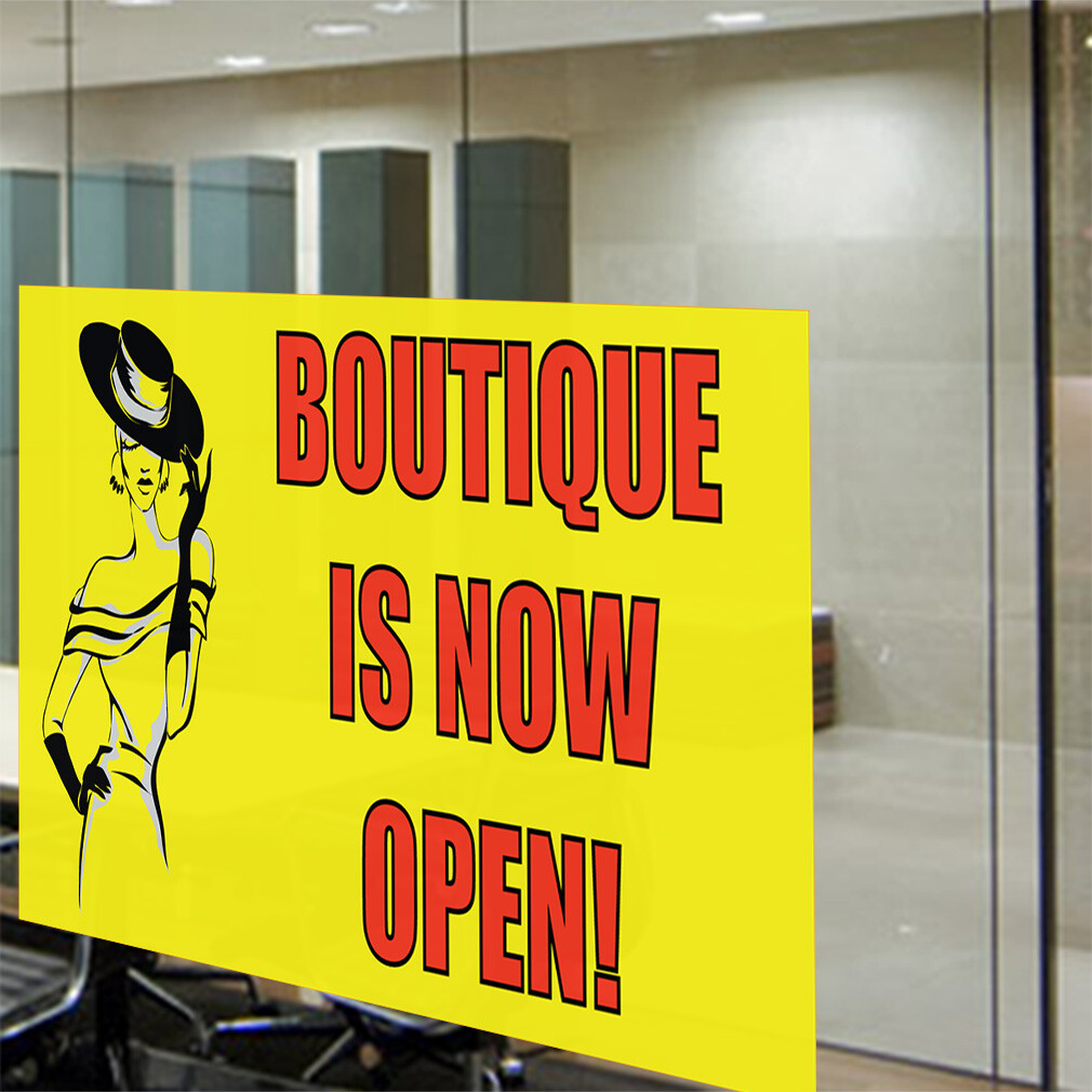 Decal Stickers Boutique Is Now Open! Advertising Printing B Store Sign Label