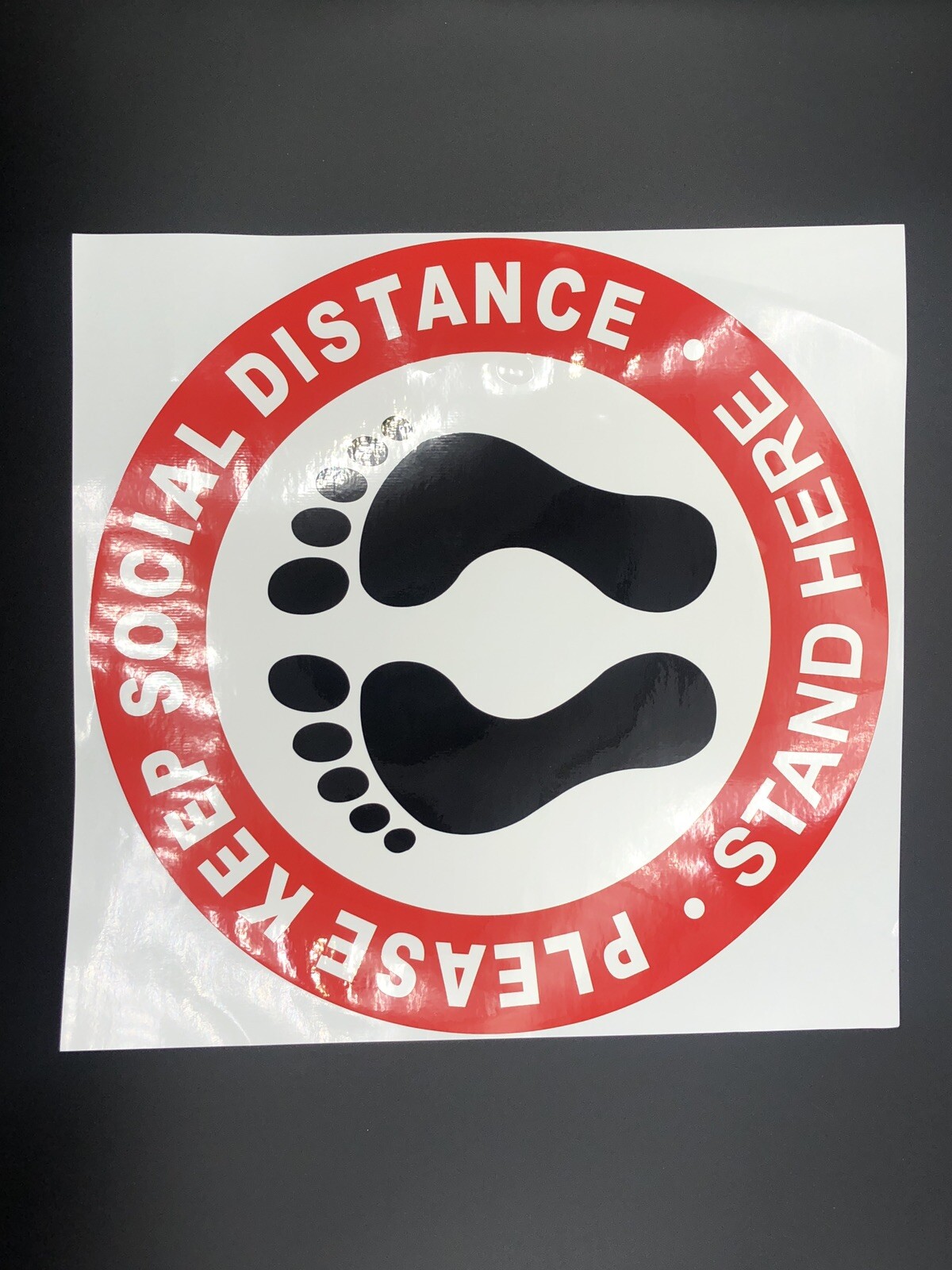 10X Social Distancing Floor Decal Sticker Waterproof Vinyl Ground Sign Red US