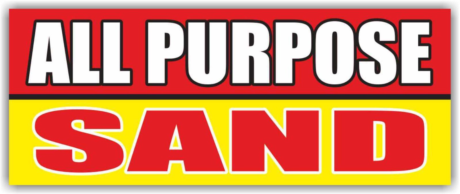ALL PURPOSE SAND Advertising Banner Vinyl Mesh Sign Mulch Rock Sod LANDSCAPING